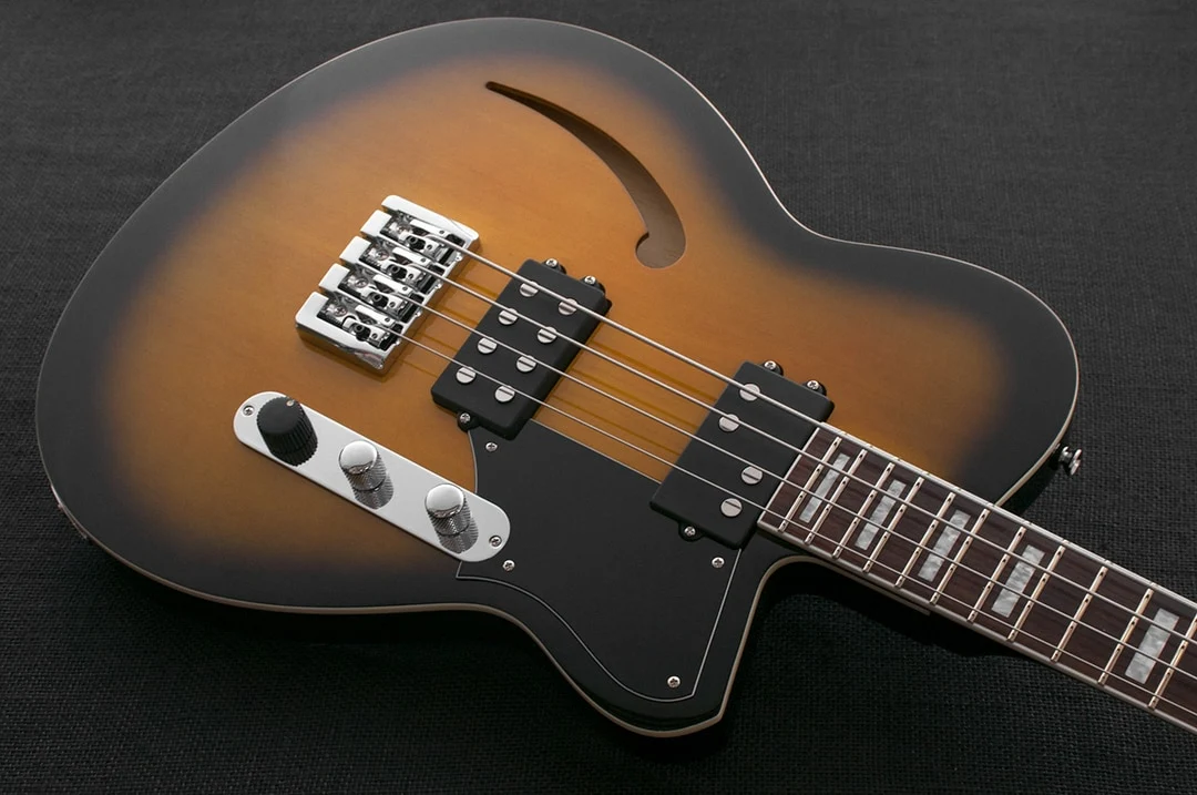 Reverend Dub King Electric Bass Guitar Tobacco Sunburst - Image 4