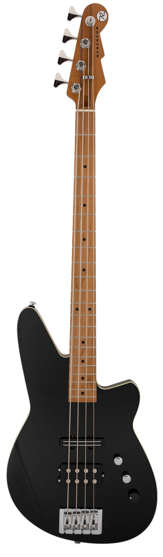 Reverend Raymond Electric Bass Guitar Midnight Black - Image 2