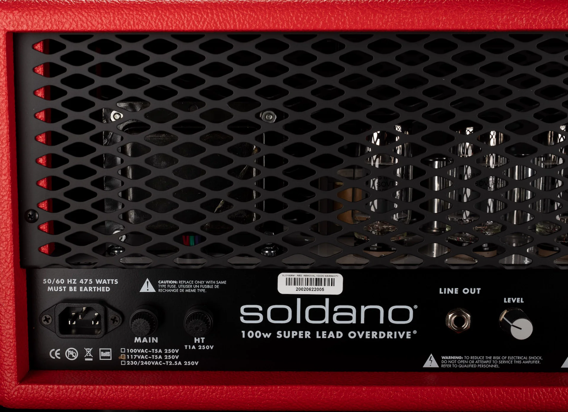 Soldano SLO-100 Super Lead Overdrive Custom Guitar Amp Head Red Bronco - Image 10