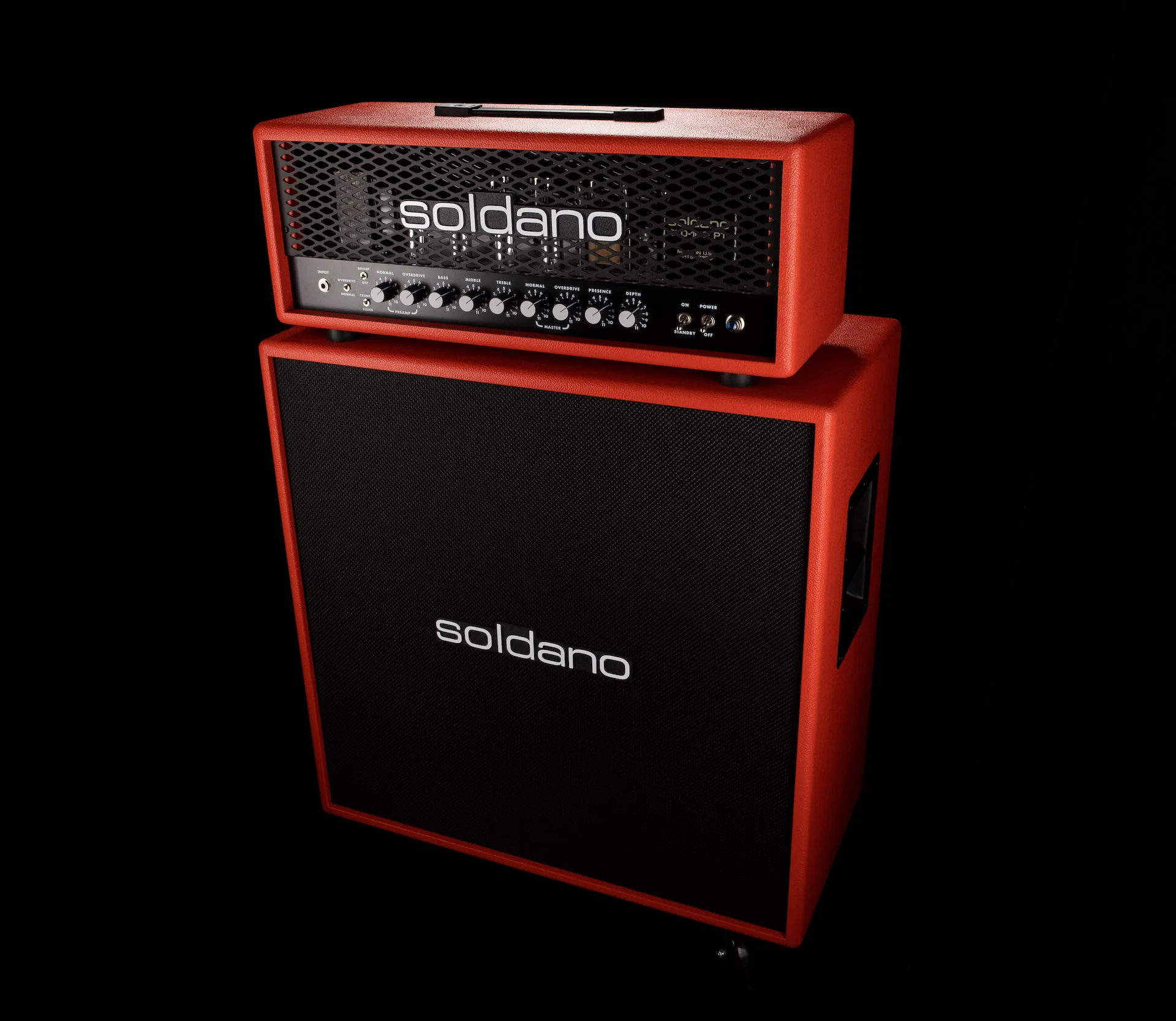 Soldano SLO-100 Super Lead Overdrive Custom Guitar Amp Head Red Bronco - Image 3