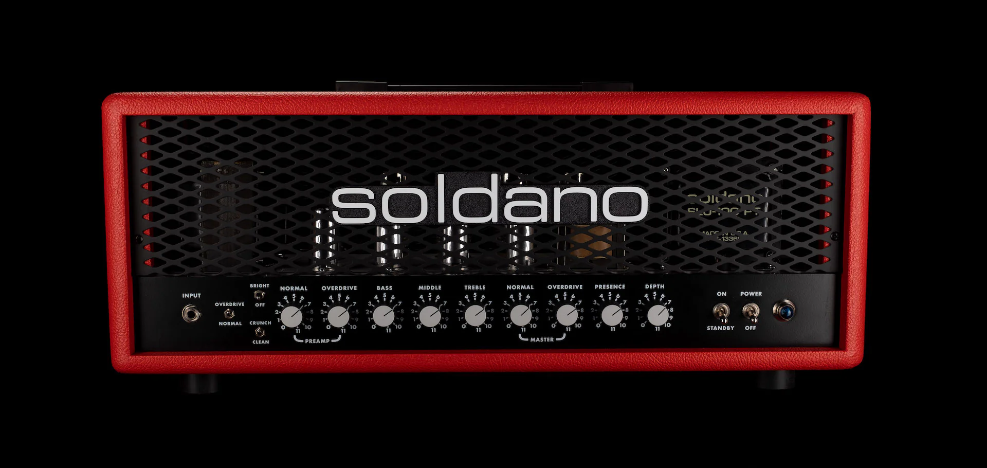Soldano SLO-100 Super Lead Overdrive Custom Guitar Amp Head Red Bronco - Image 4