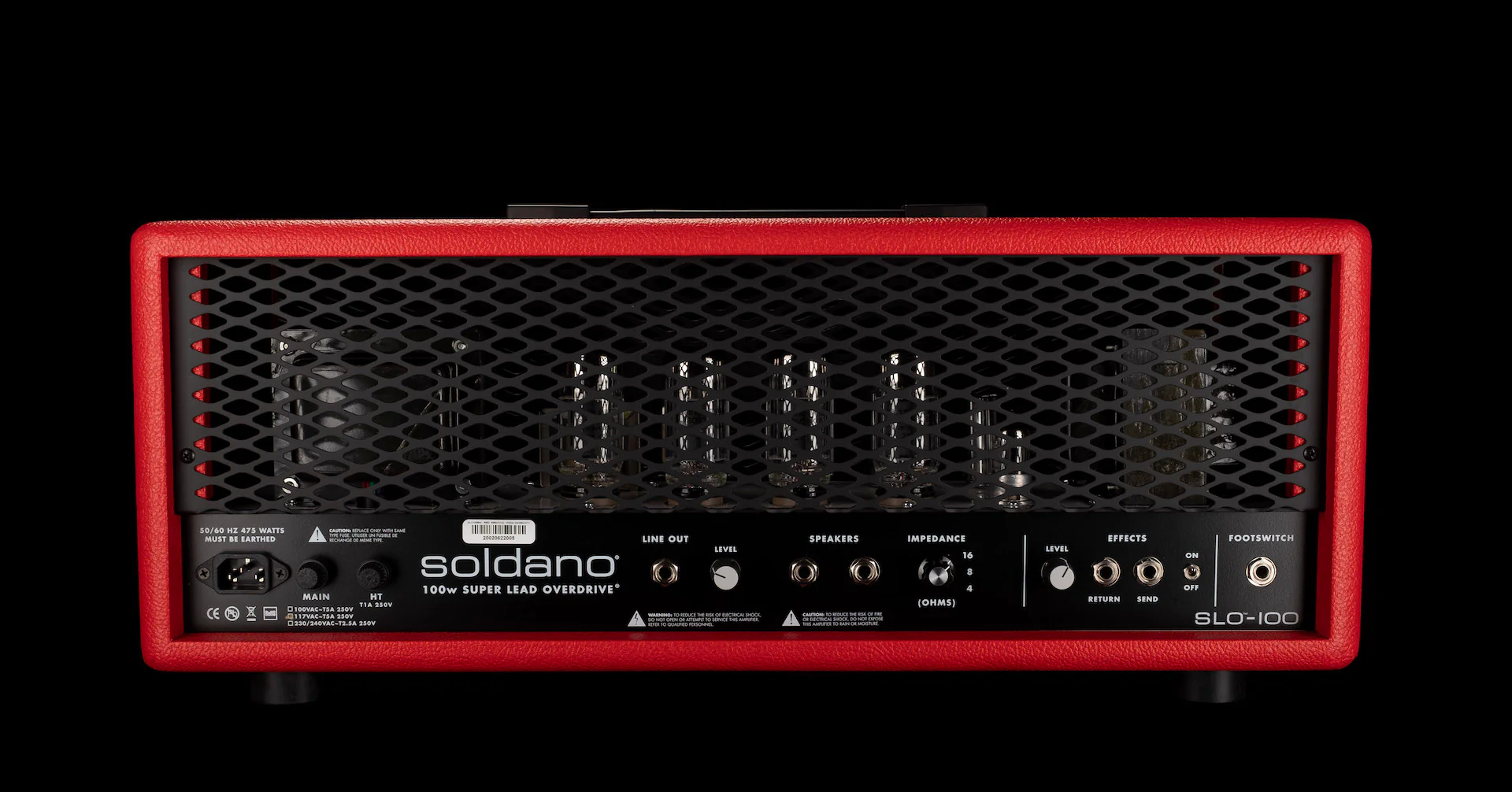 Soldano SLO-100 Super Lead Overdrive Custom Guitar Amp Head Red Bronco - Image 9