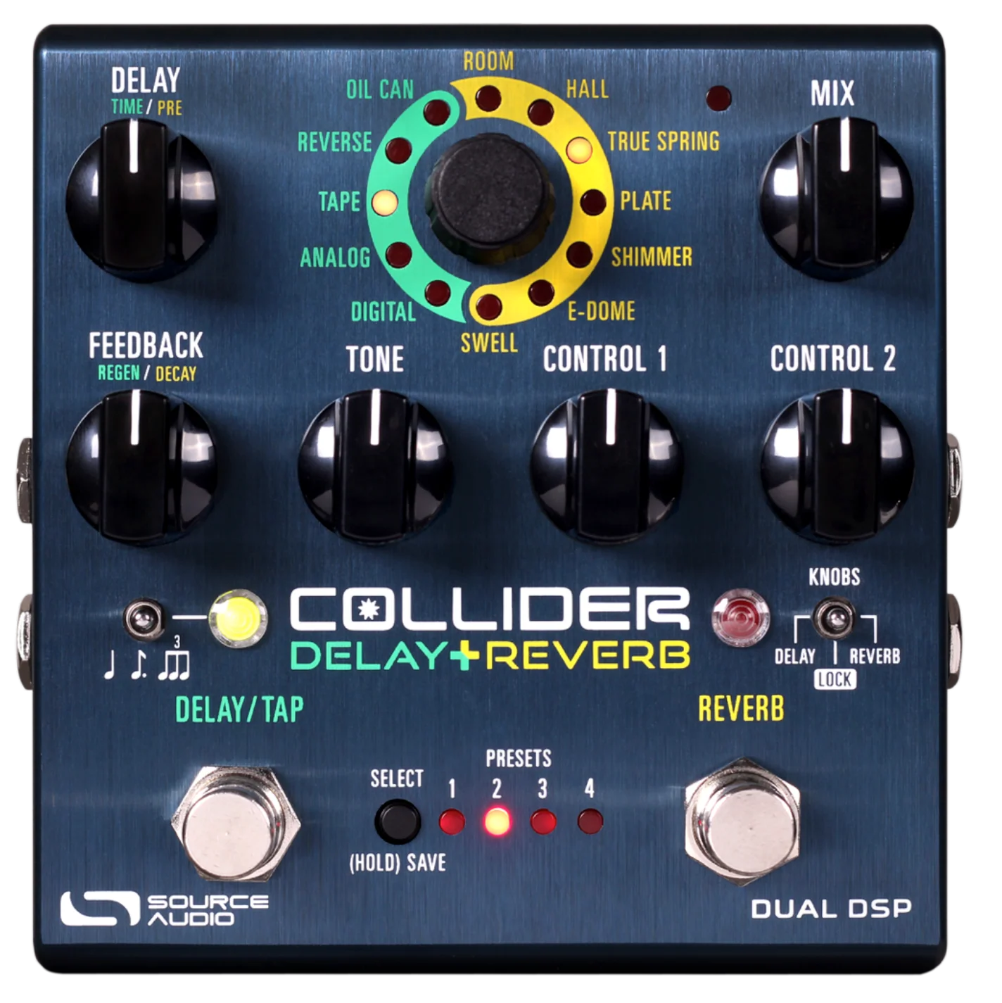 Source Audio Collider Stereo Delay / Reverb Guitar Effect Pedal