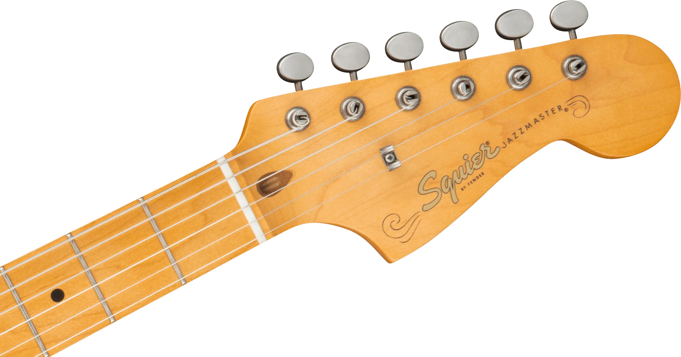 Squier 40th Anniversary Jazzmaster Vintage Edition Satin Desert Sand Electric Guitar - Image 6