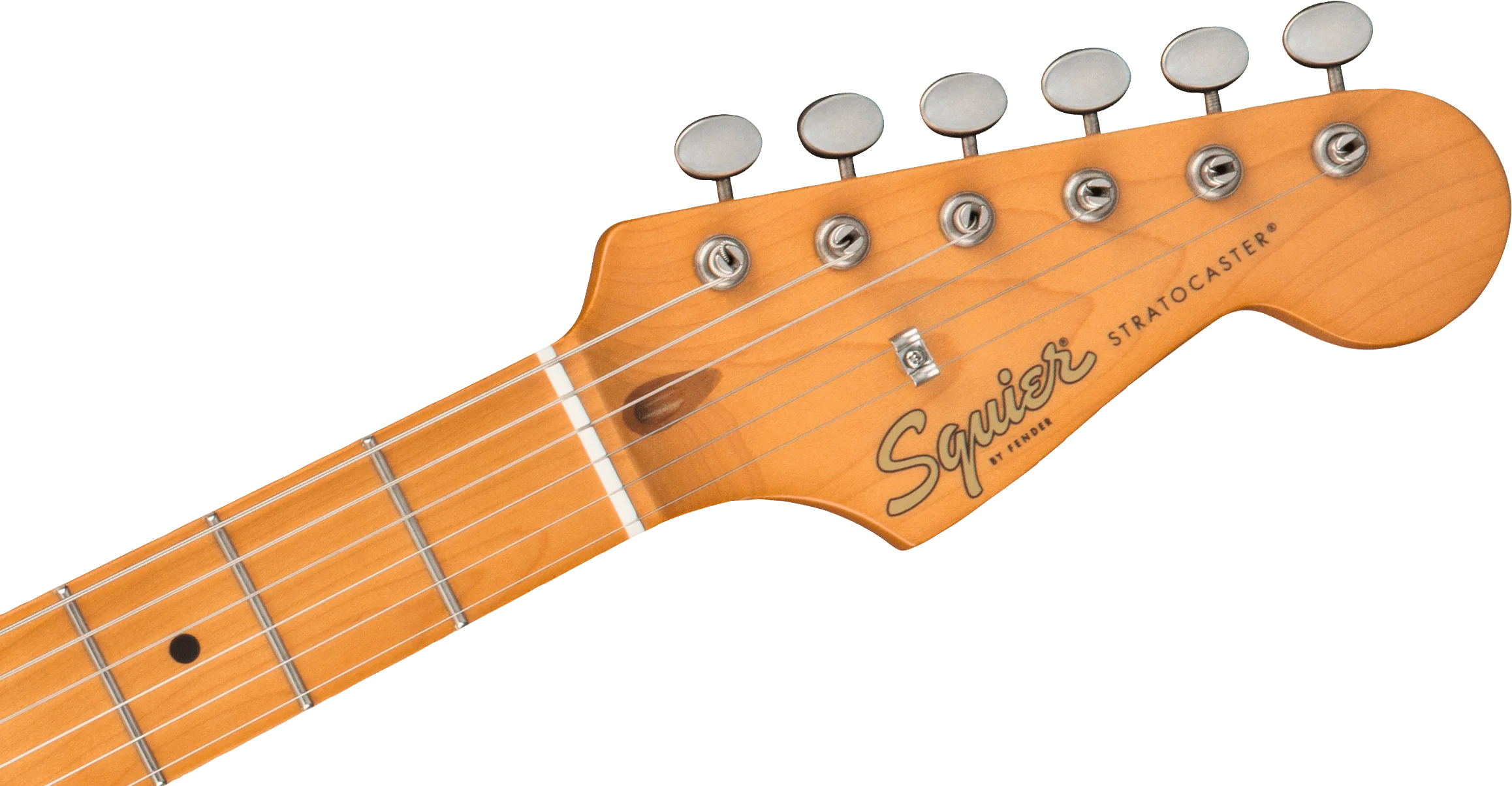 Squier 40th Anniversary Stratocaster Vintage Edition Satin Sonic Blue Electric Guitar - Image 6