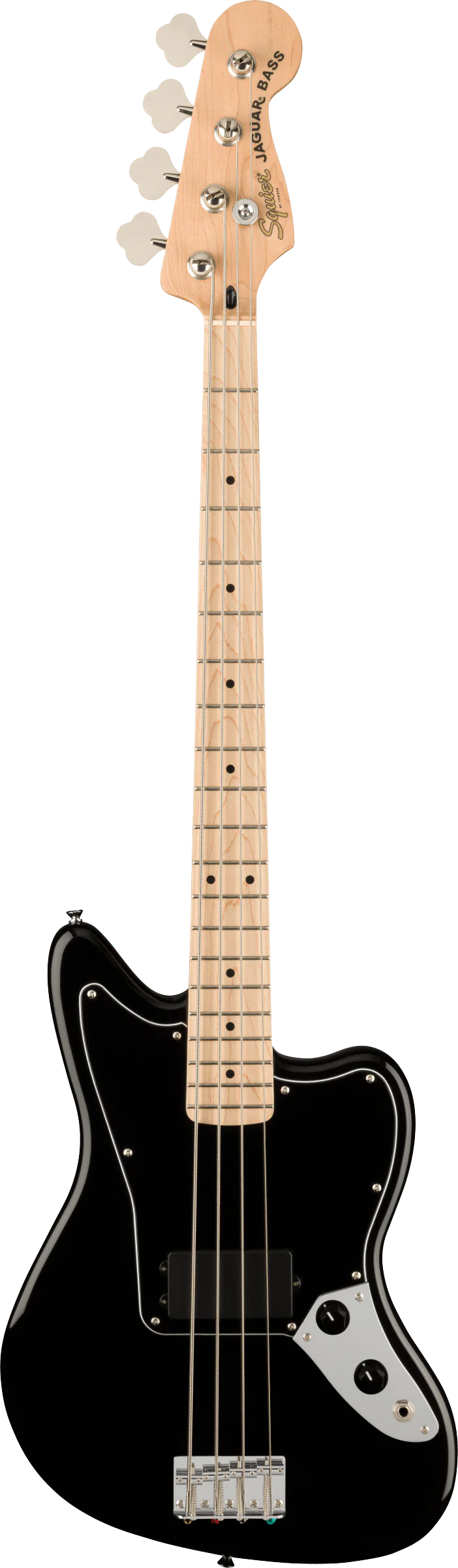 Squier Affinity Series Jaguar Bass H Maple Fingerboard Black Pickguard Black - Image 2