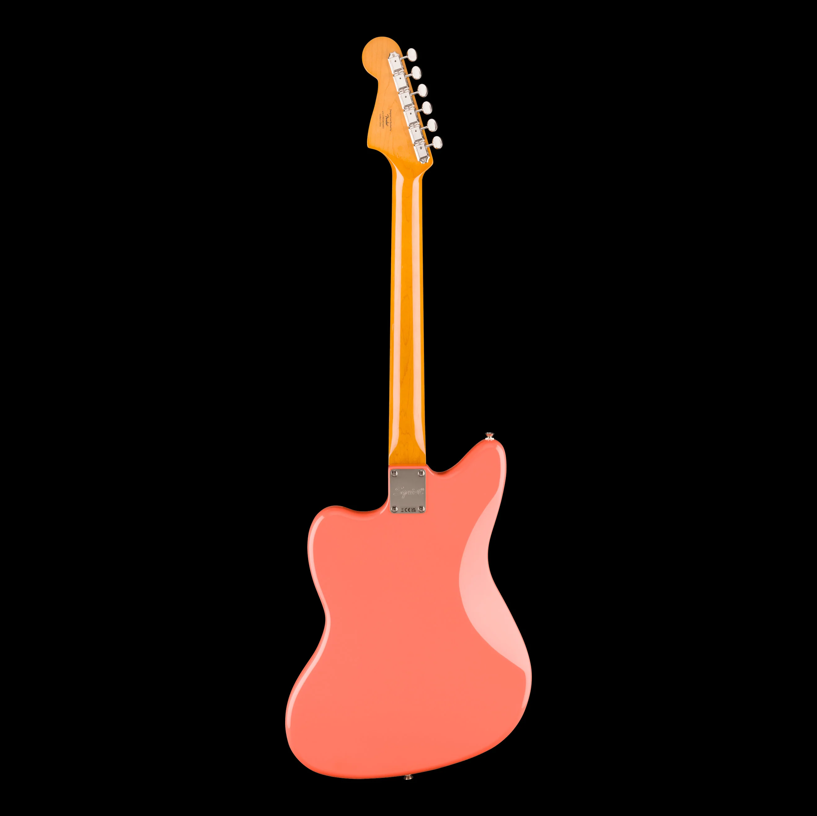 Squier Classic Vibe '60s Jazzmaster Laurel Fingerboard Tortoishell Pickguard Tahitian Coral - Image 3