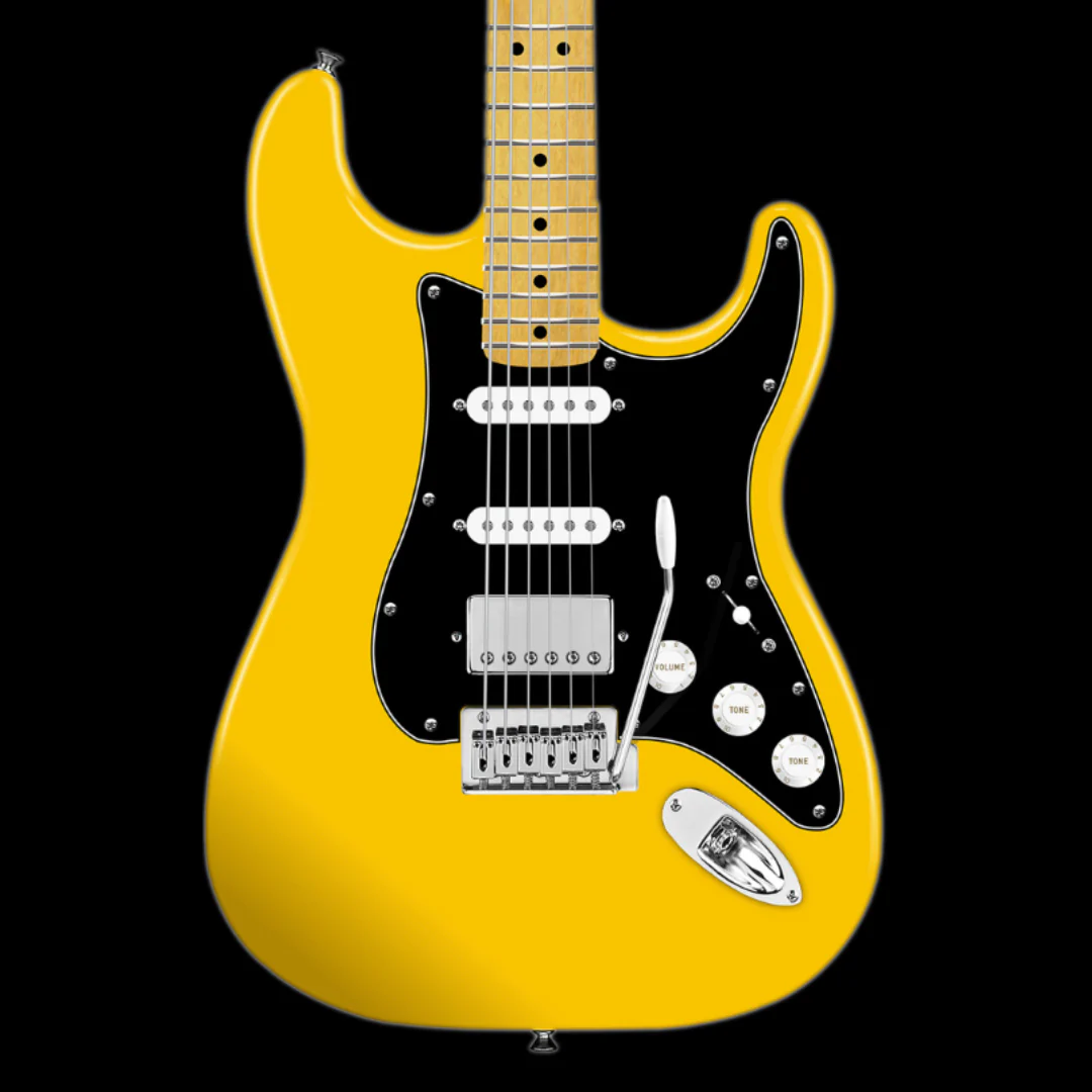 Squier FSR Affinity Stratocaster HSS Graffiti Yellow Electric Guitar