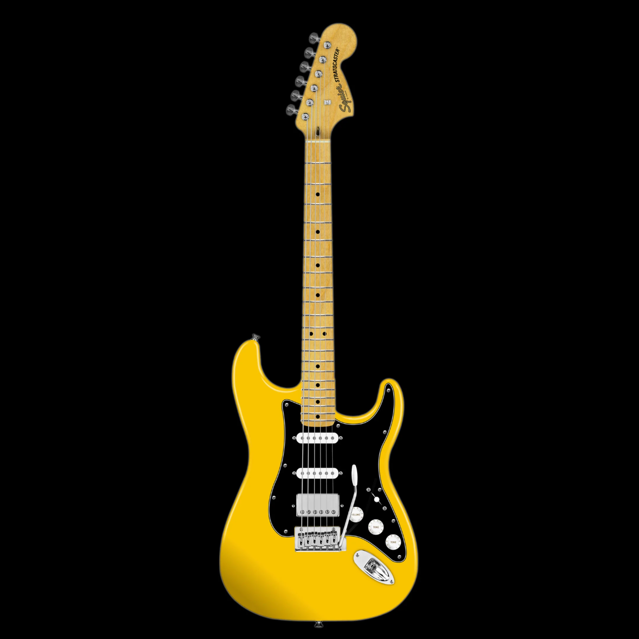 Squier FSR Affinity Stratocaster HSS Graffiti Yellow Electric Guitar - Image 2