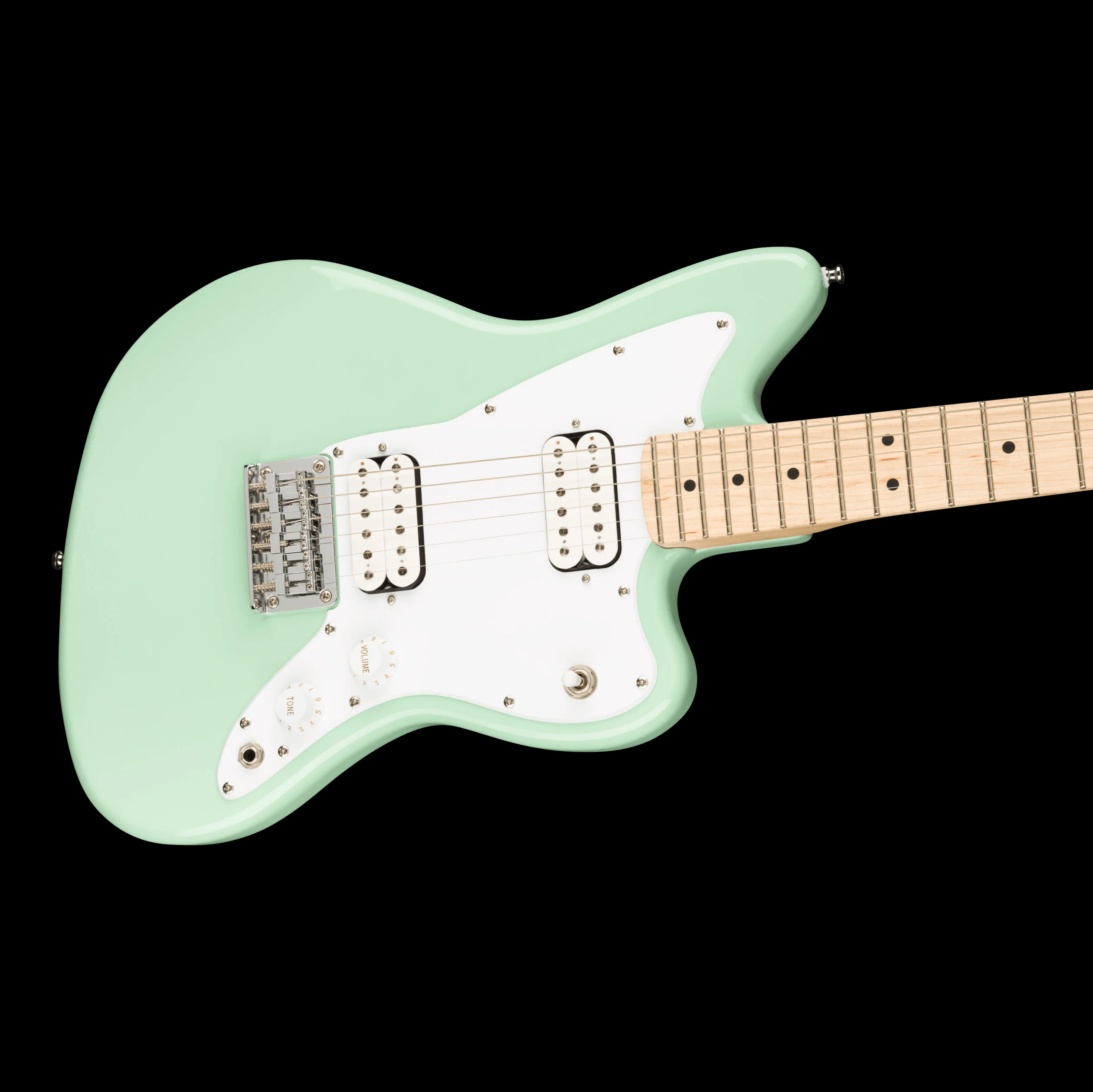 Squier Mini Jazzmaster HH Surf Green Electric Guitar - Image 3