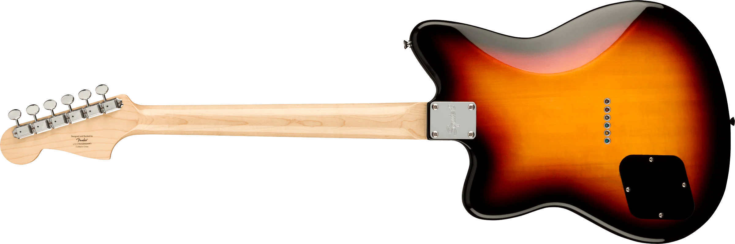 Squier Paranormal Toronado Laurel Fingerboard Tortoiseshell Pickguard 3-Color Sunburst - Image 5