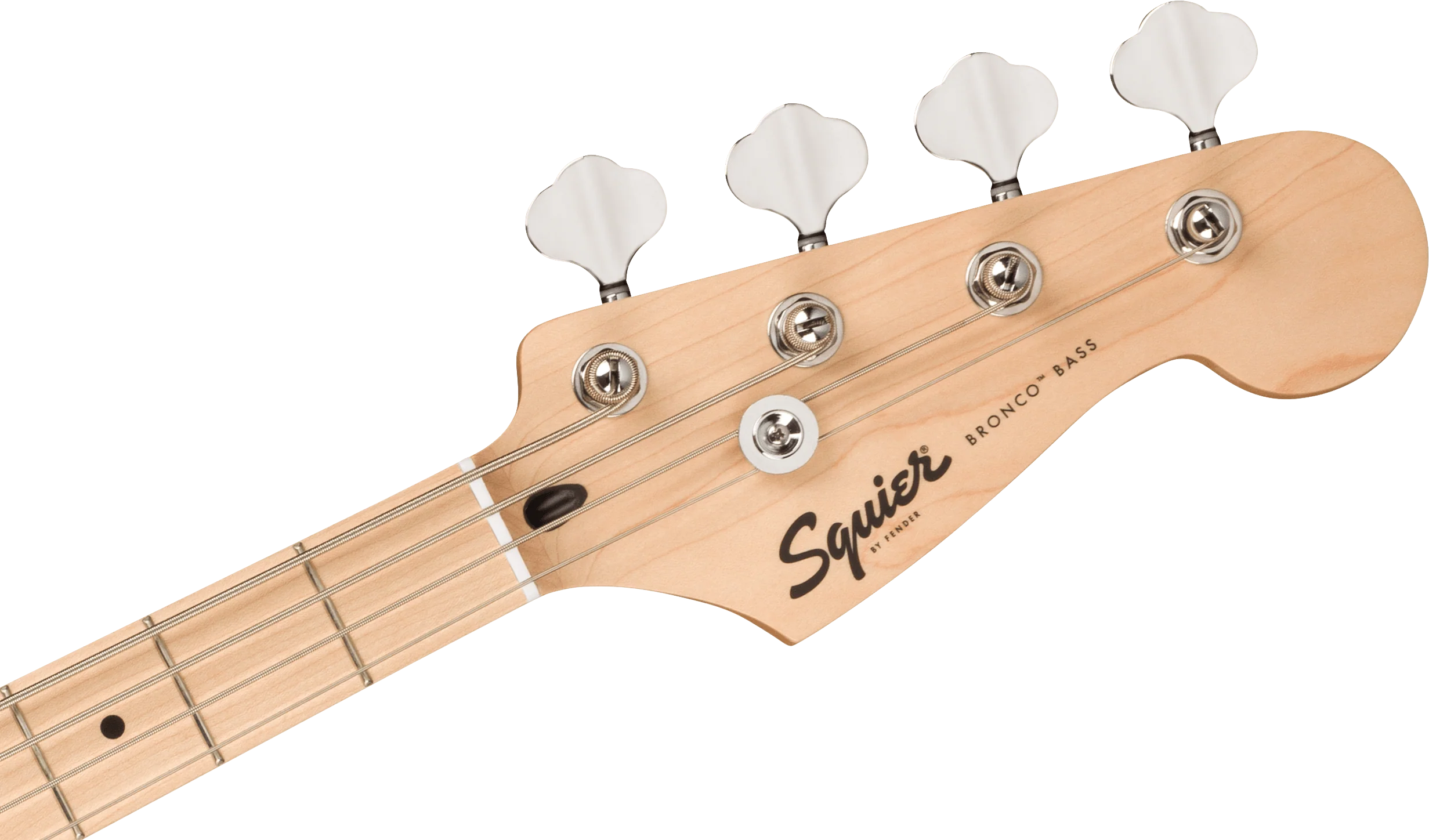 Squier Sonic Bronco Bass Maple Fingerboard White Pickguard Tahitian Coral - Image 6