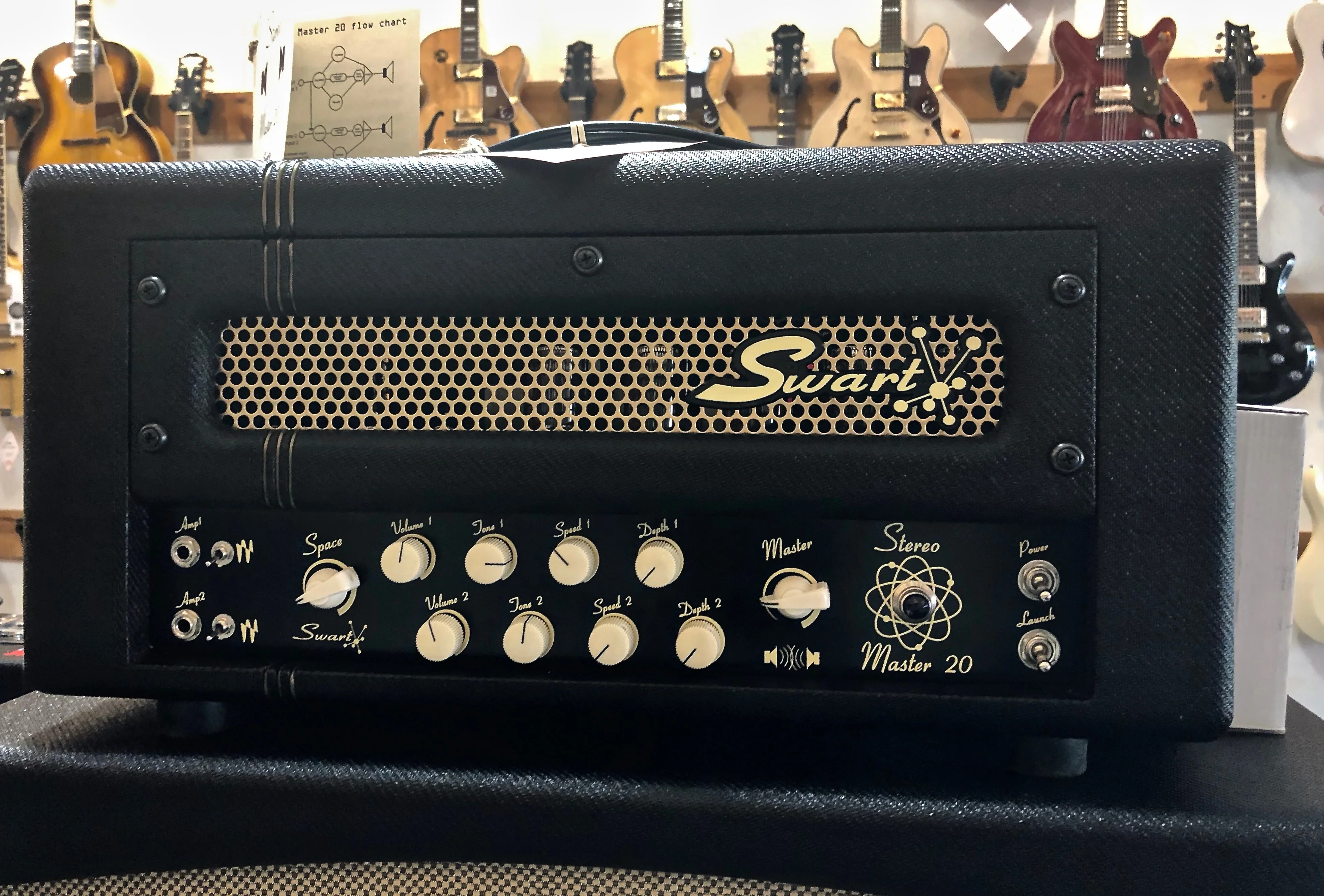 Swart Stereo Master 20 Dark Tweed Guitar Amp Head - Image 2