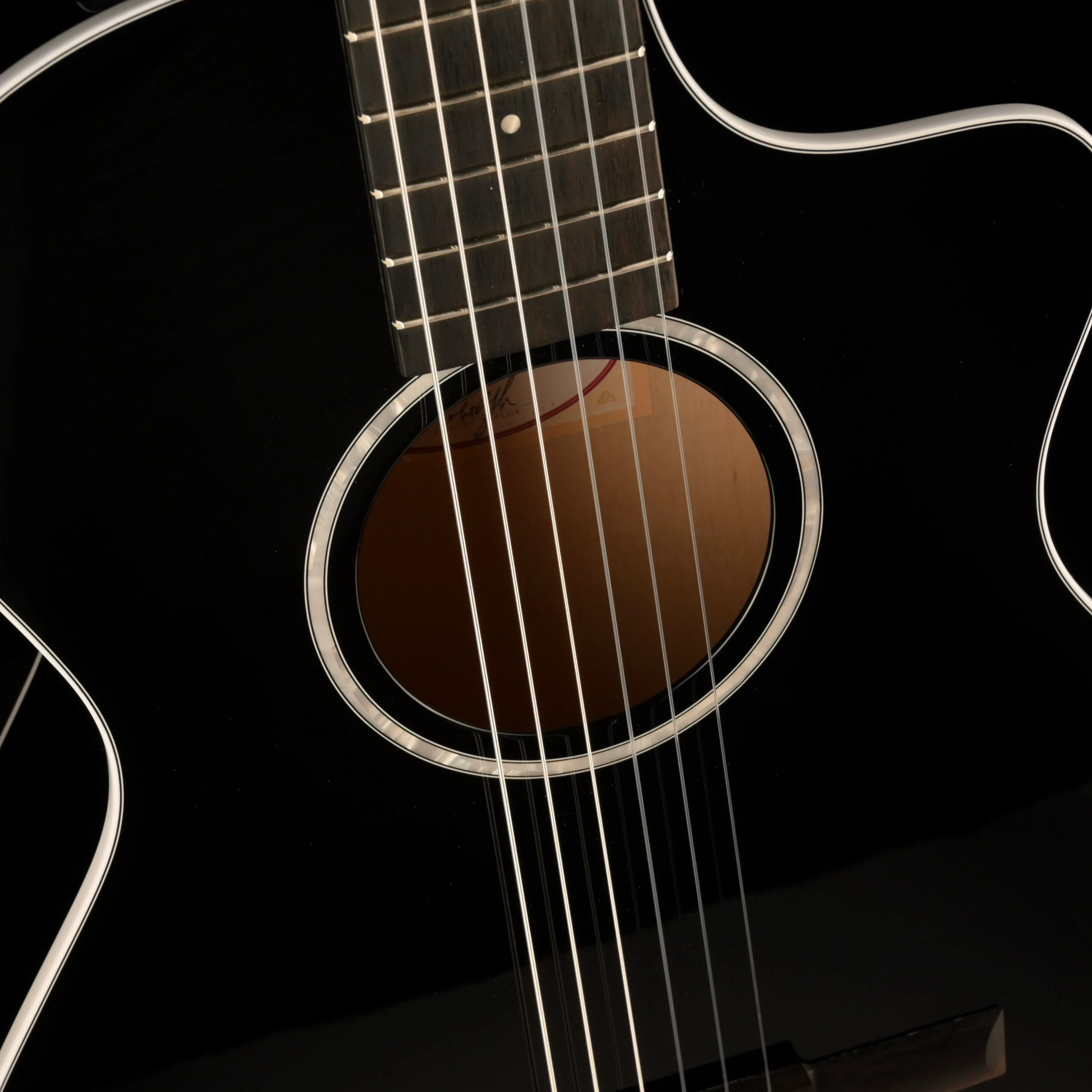 Taylor 212ce-N BLK Plus LTD Acoustic Electric Guitar With Softshell Case - Image 5