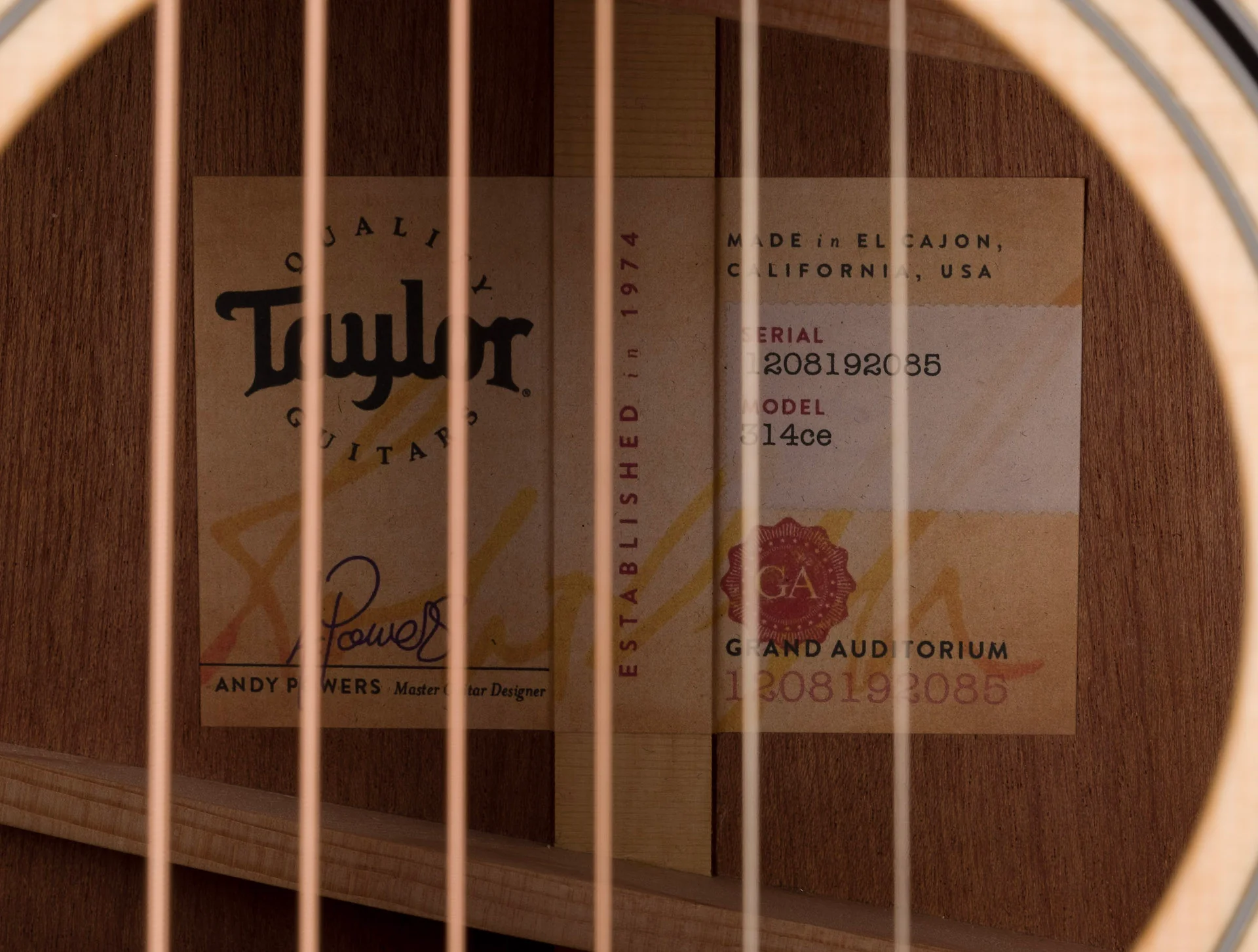 Taylor 314ce Grand Auditorium Acoustic Electric Guitar With Case - Demo - Image 12