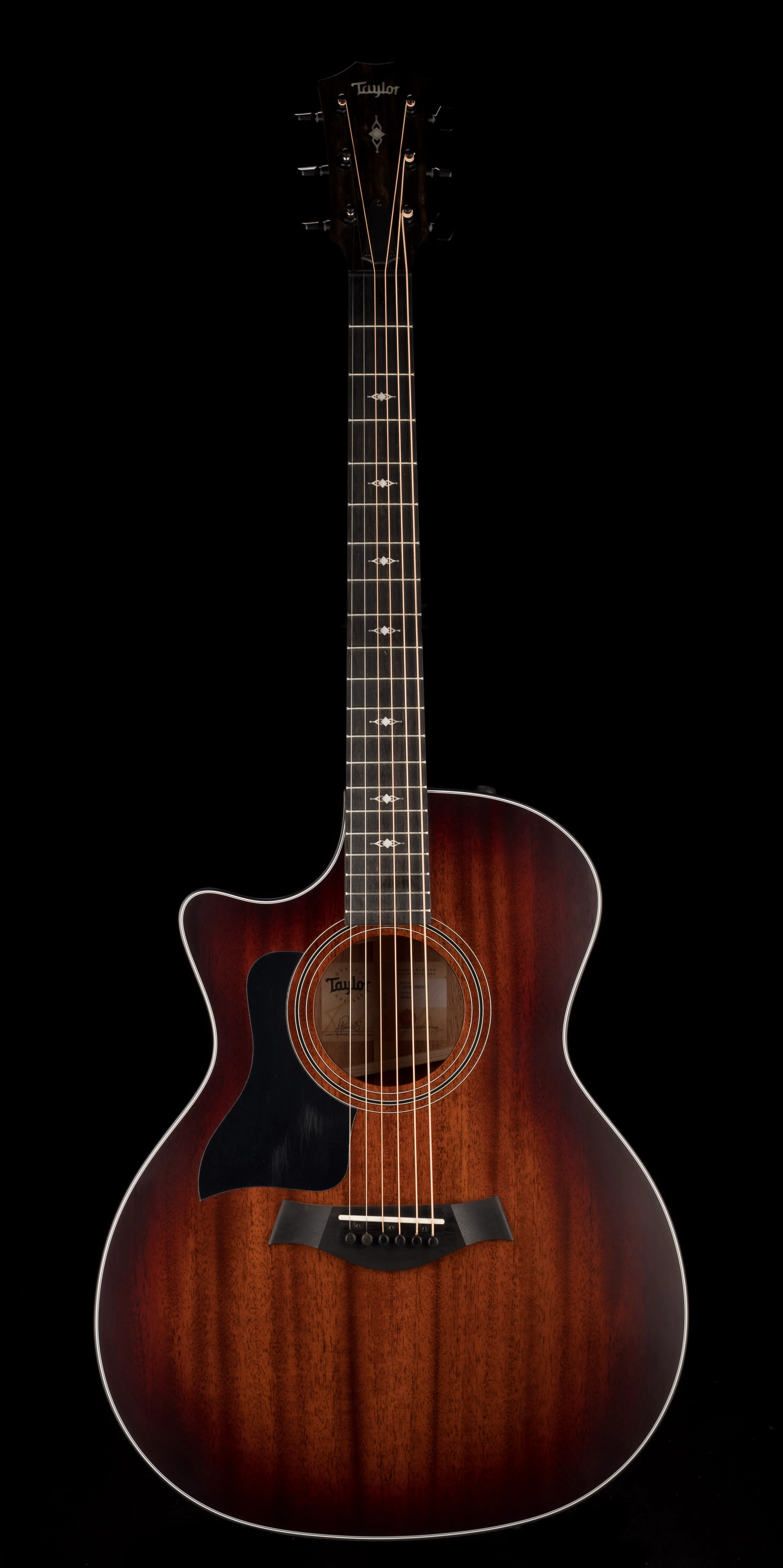 Taylor 324ce LH Left-Handed Acoustic Electric Guitar - Sunburst With Case - Image 2