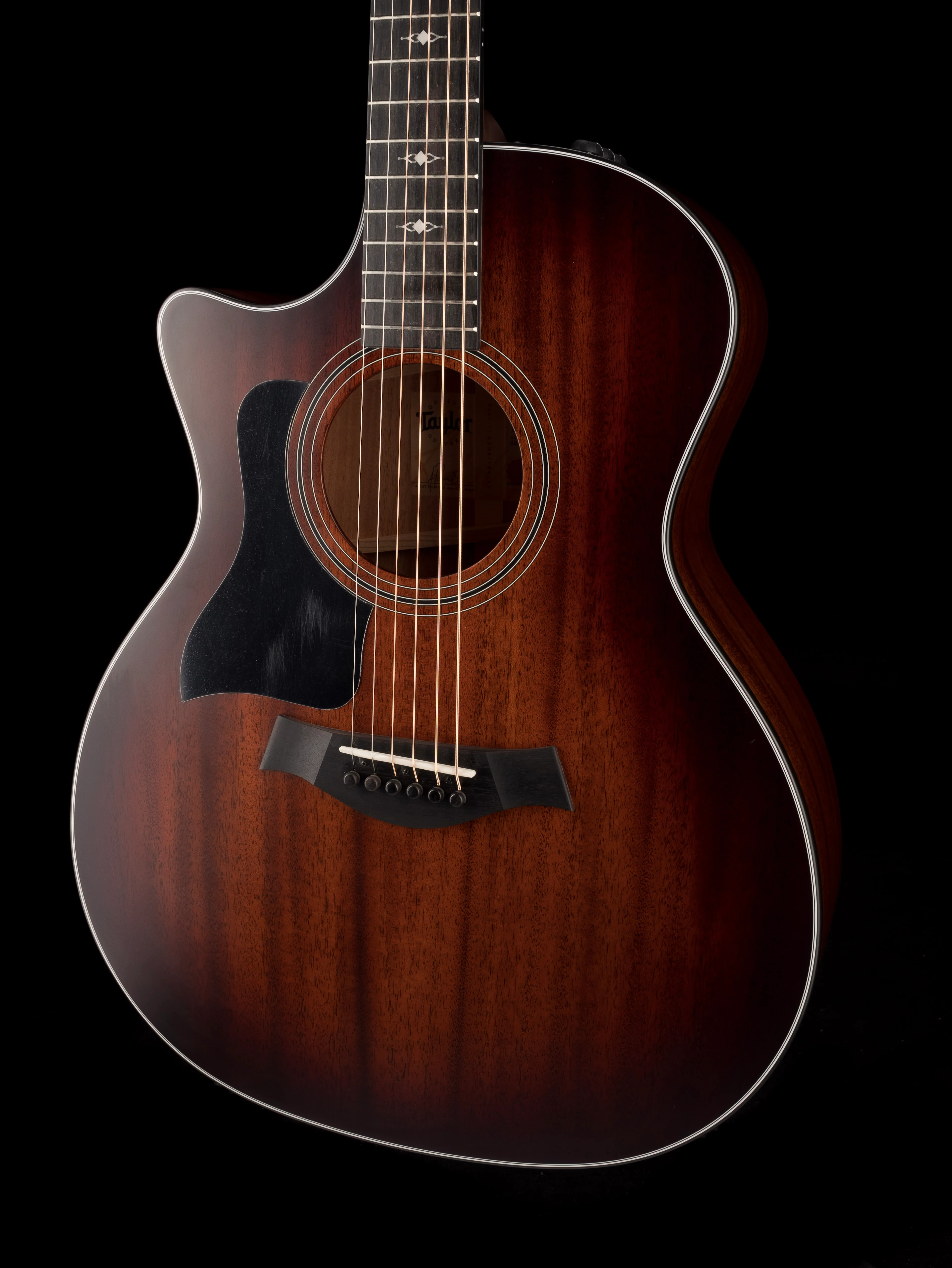 Taylor 324ce LH Left-Handed Acoustic Electric Guitar - Sunburst With Case - Image 9