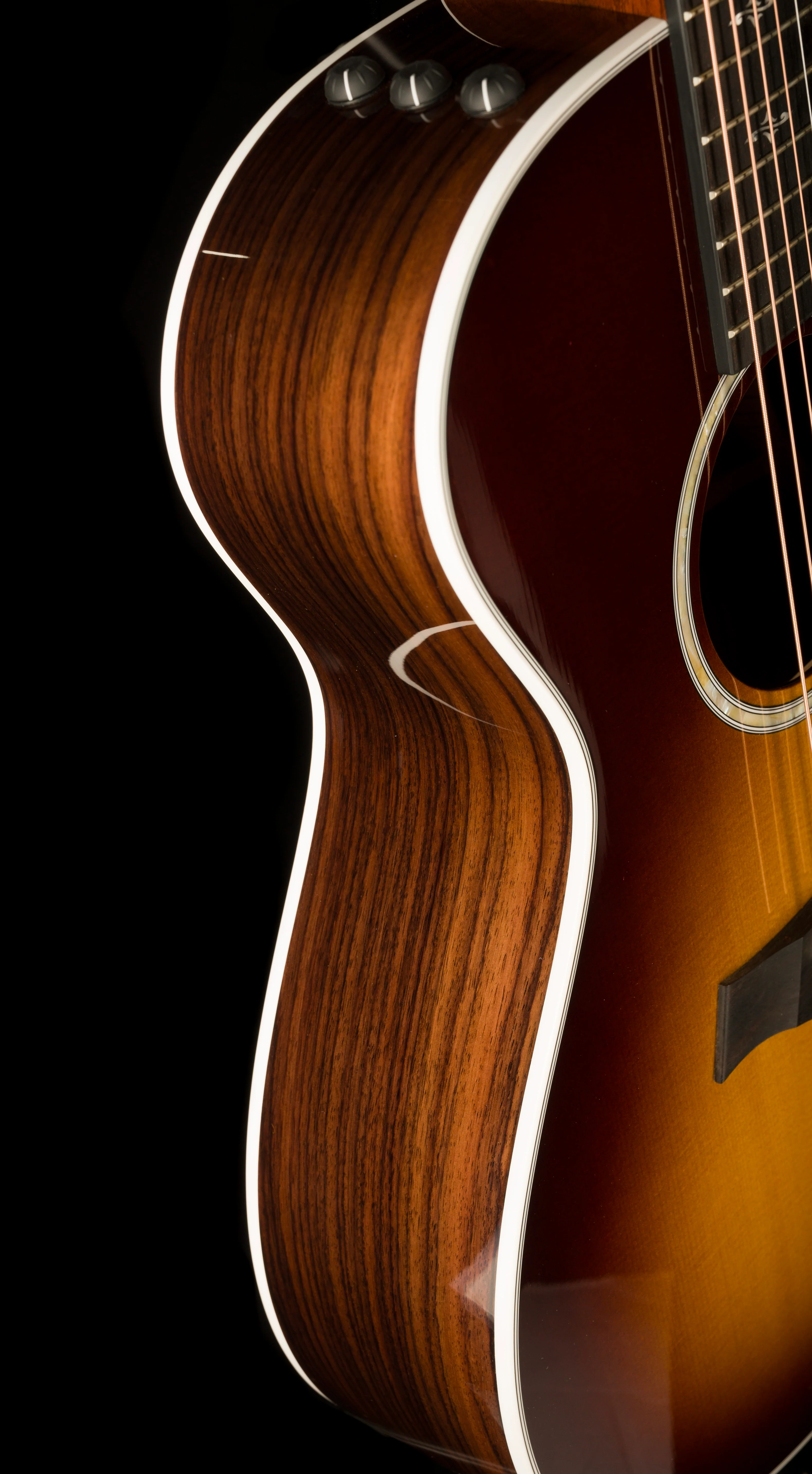 Taylor 412ce-R Grand Concert Indian Rosewood Tobacco Sunburst Acoustic Electric Guitar with Case - 1204123126 Demo - Image 10