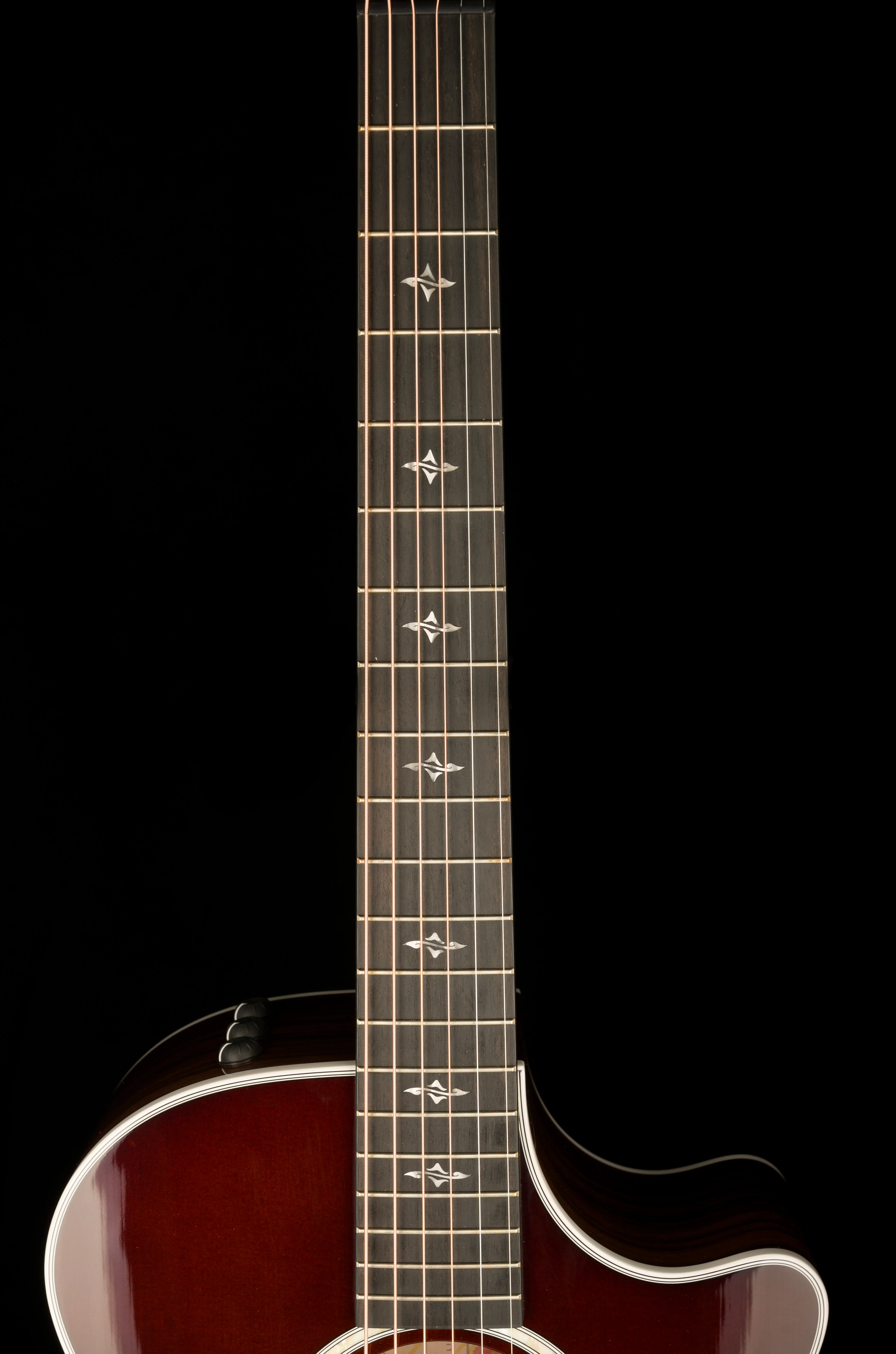 Taylor 412ce-R Grand Concert Indian Rosewood Tobacco Sunburst Acoustic Electric Guitar with Case - 1204123126 Demo - Image 13