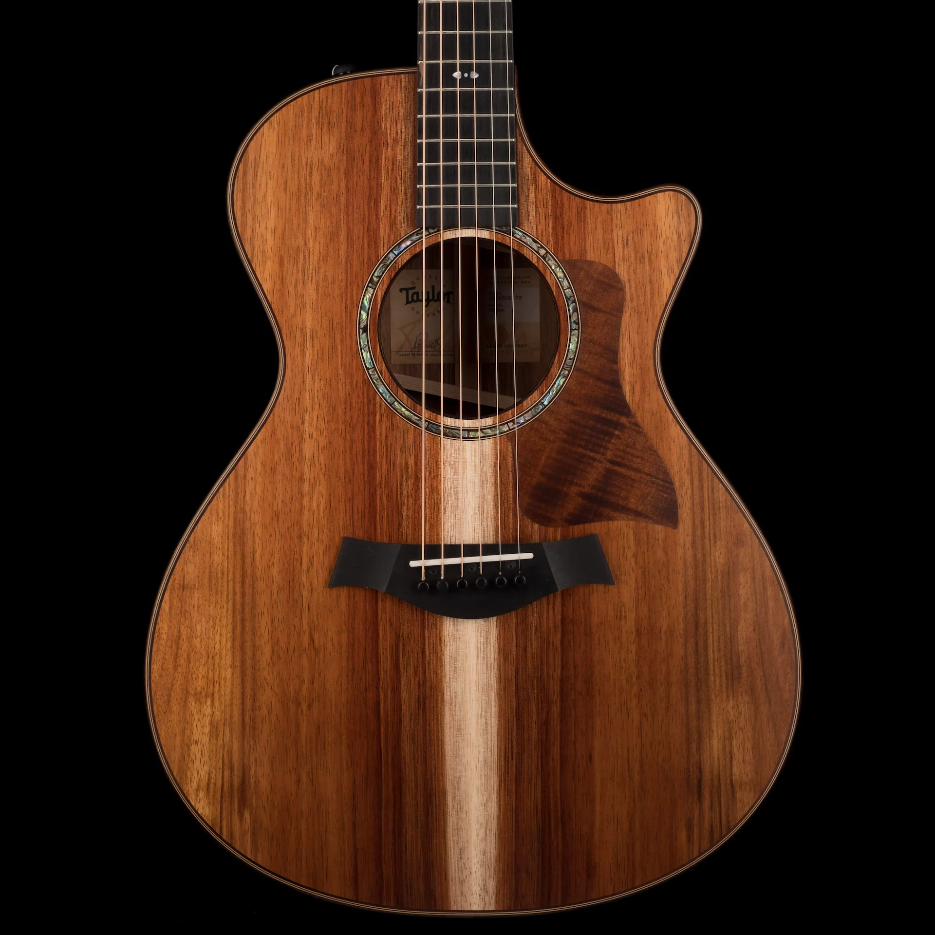 Taylor 722ce Koa Grand Concert Acoustic Electric Guitar With Case - Demo