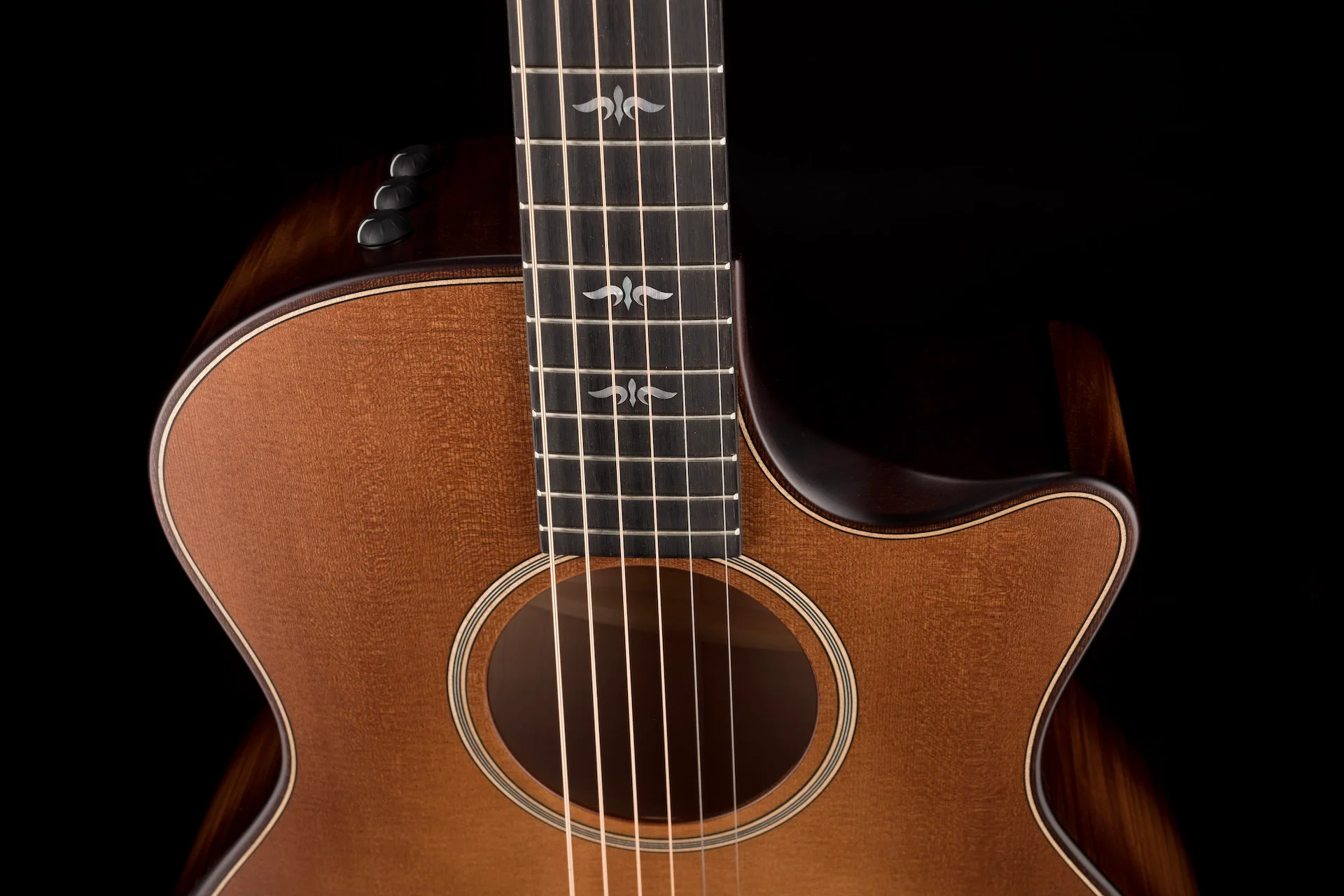 Taylor Builder's Edition 614ce Wild Honey Burst Acoustic Electric Guitar W/ Case - Demo - Image 3