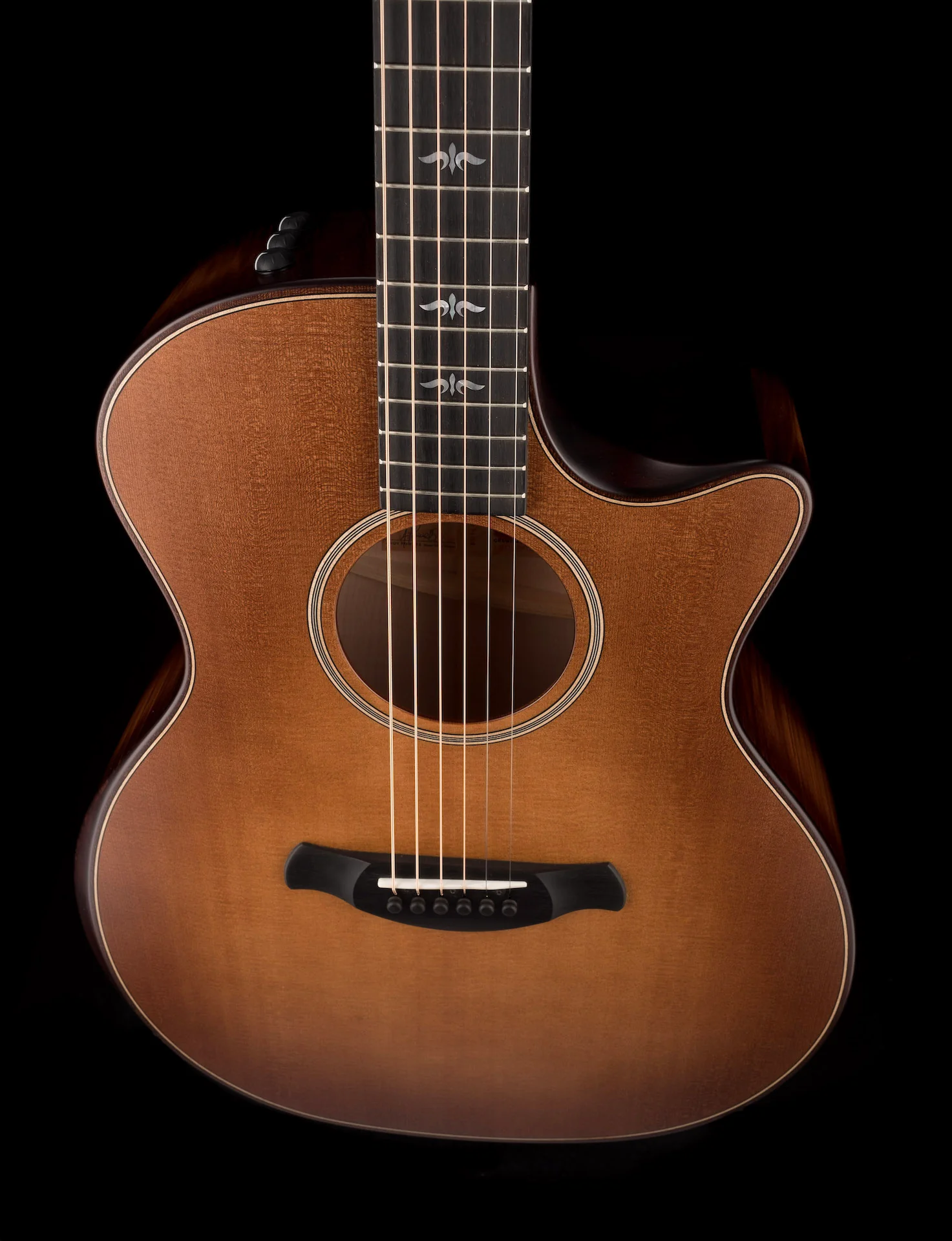 Taylor Builder's Edition 614ce Wild Honey Burst Acoustic Electric Guitar W/ Case - Demo - Image 4