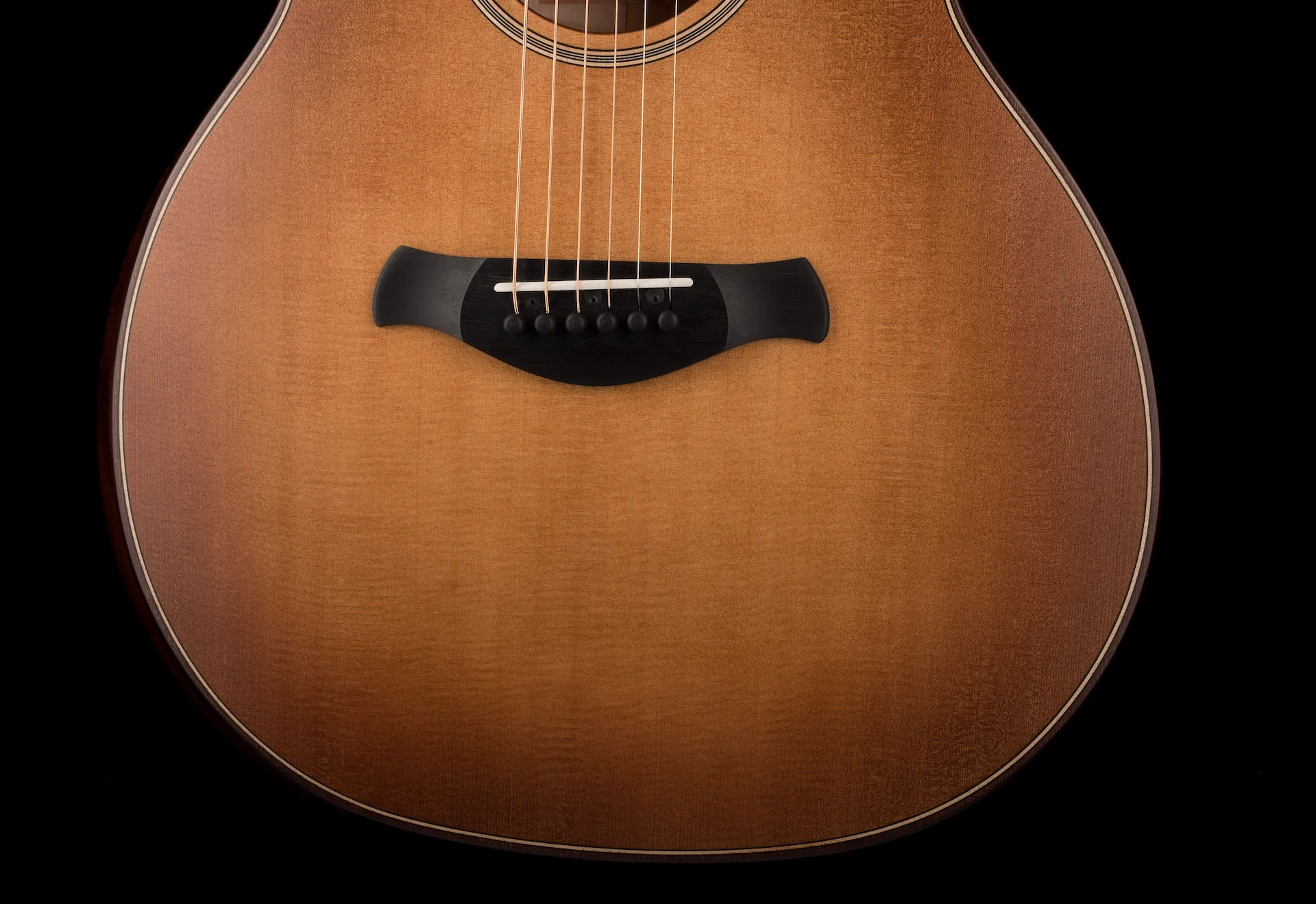 Taylor Builder's Edition 614ce Wild Honey Burst Acoustic Electric Guitar W/ Case - Demo - Image 5