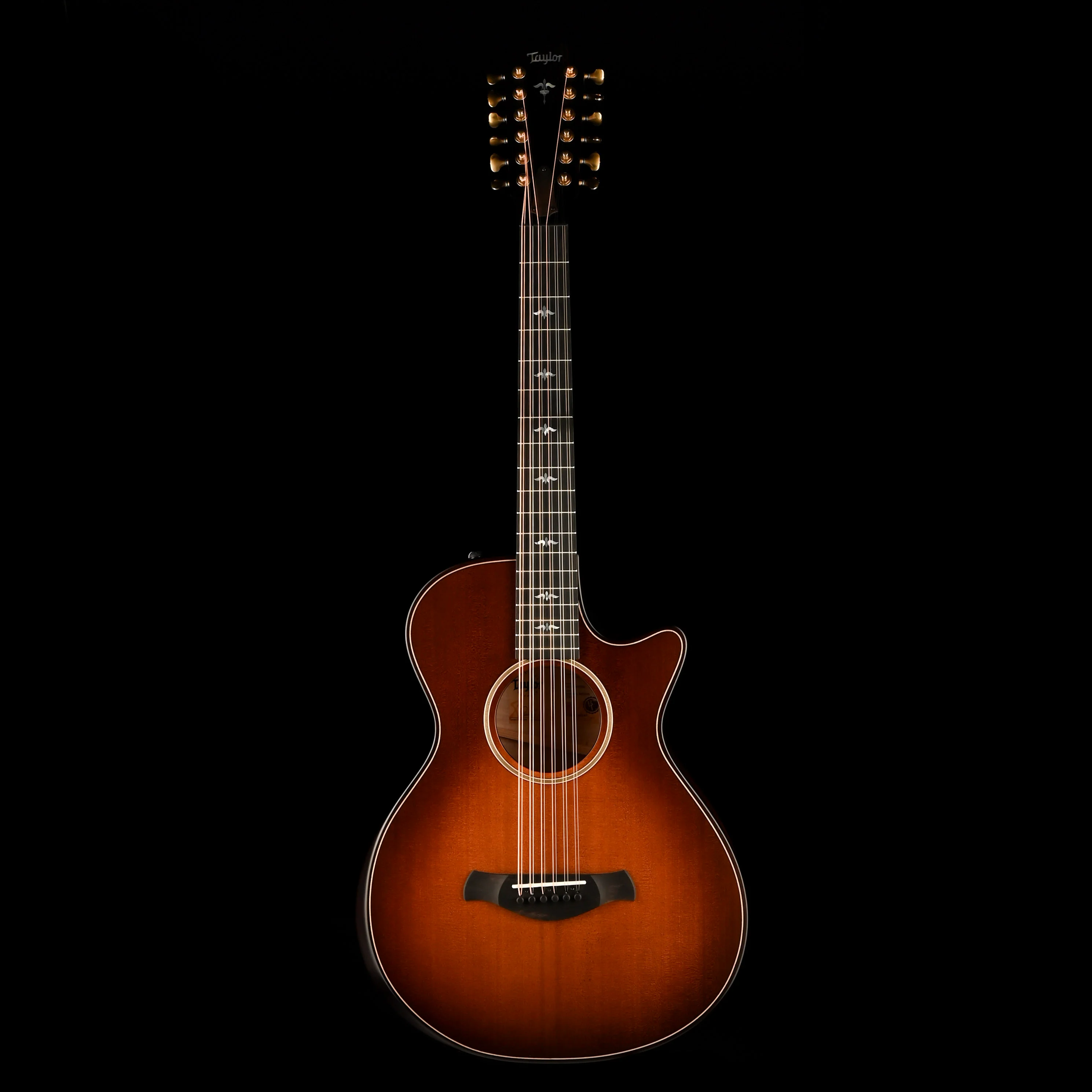 Taylor Builder's Edition 652ce 12 String Wild Honey Burst Acoustic Electric Guitar With Case - Image 2