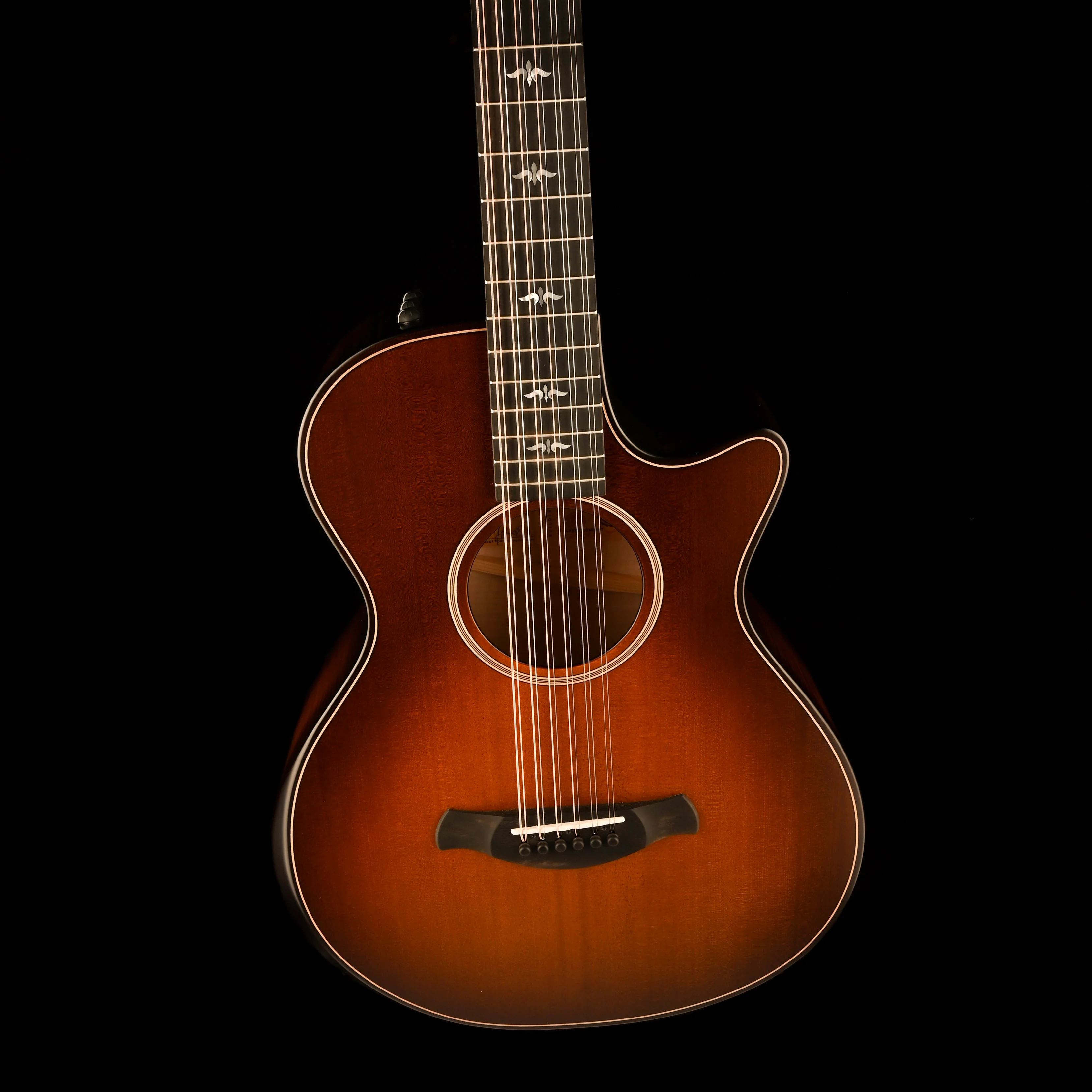 Taylor Builder's Edition 652ce 12 String Wild Honey Burst Acoustic Electric Guitar With Case - Image 3