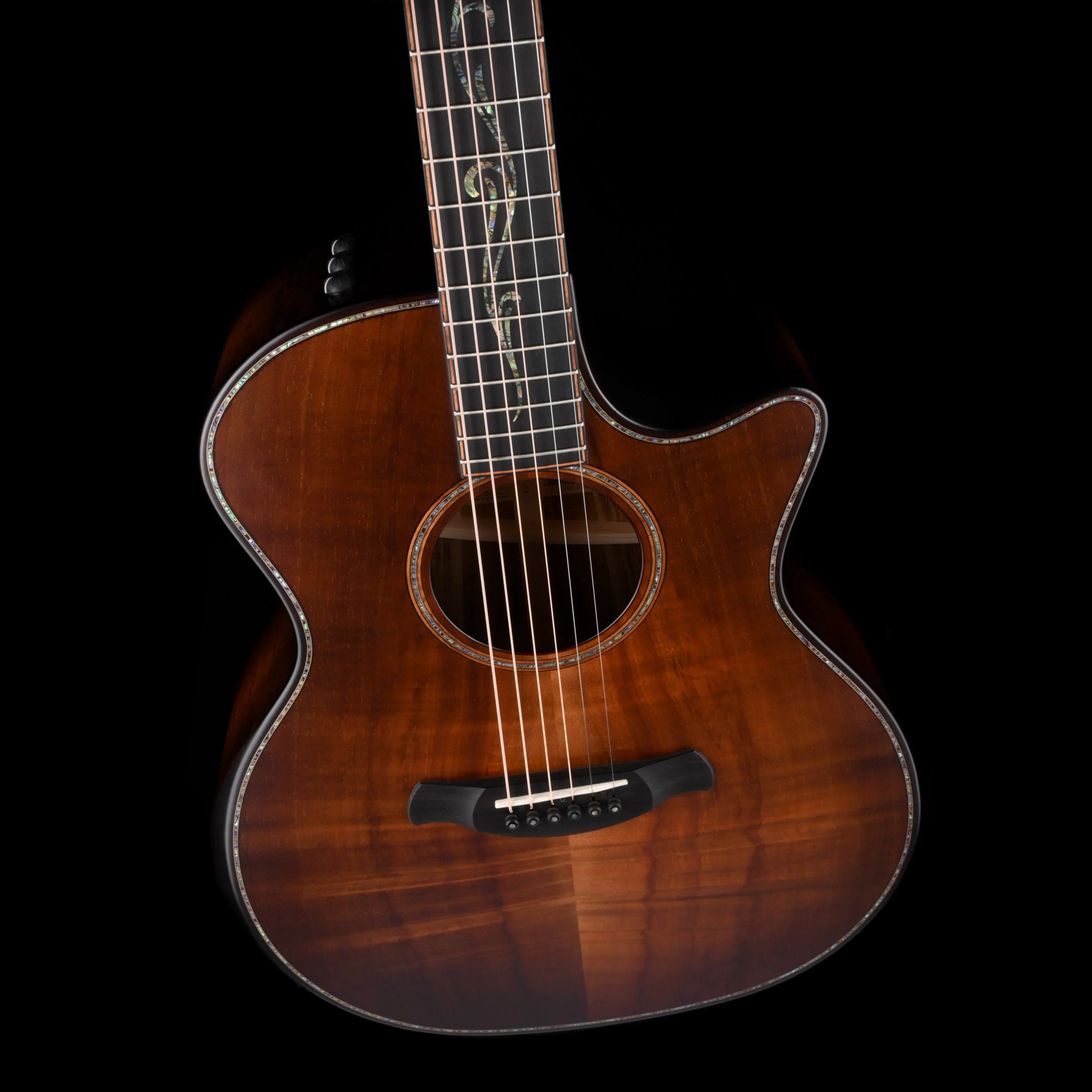 Taylor Builder's Edition K24ce Koa Grand Auditorium Kona Burst Acoustic Electric Guitar - Image 4