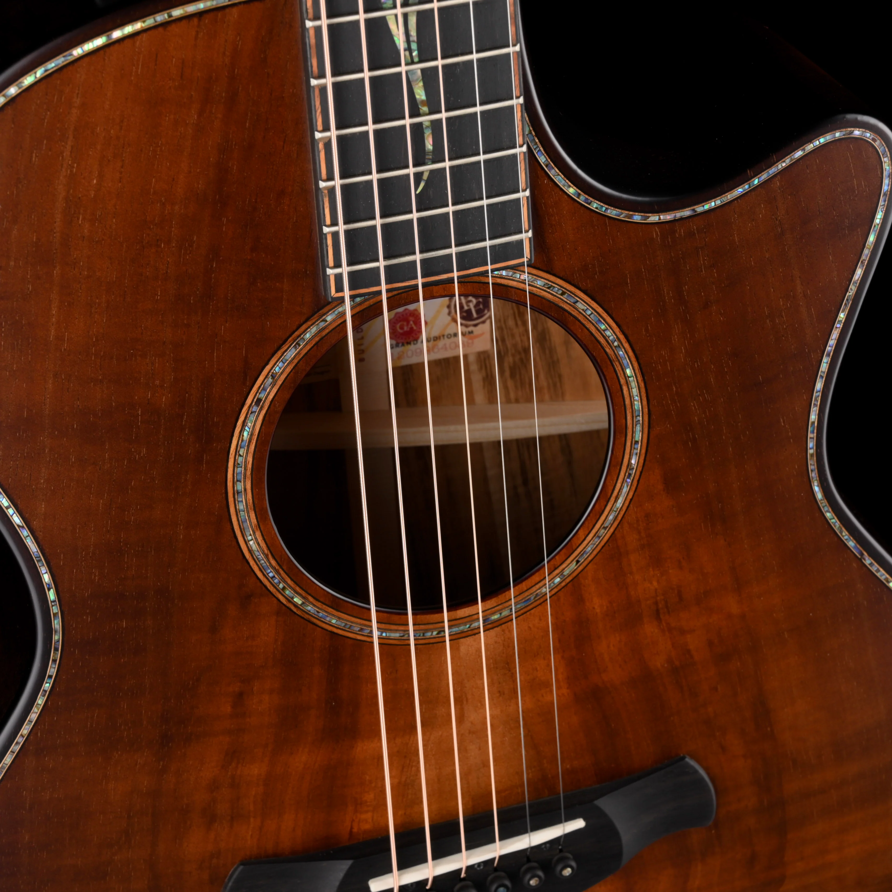 Taylor Builder's Edition K24ce Koa Grand Auditorium Kona Burst Acoustic Electric Guitar - Image 5