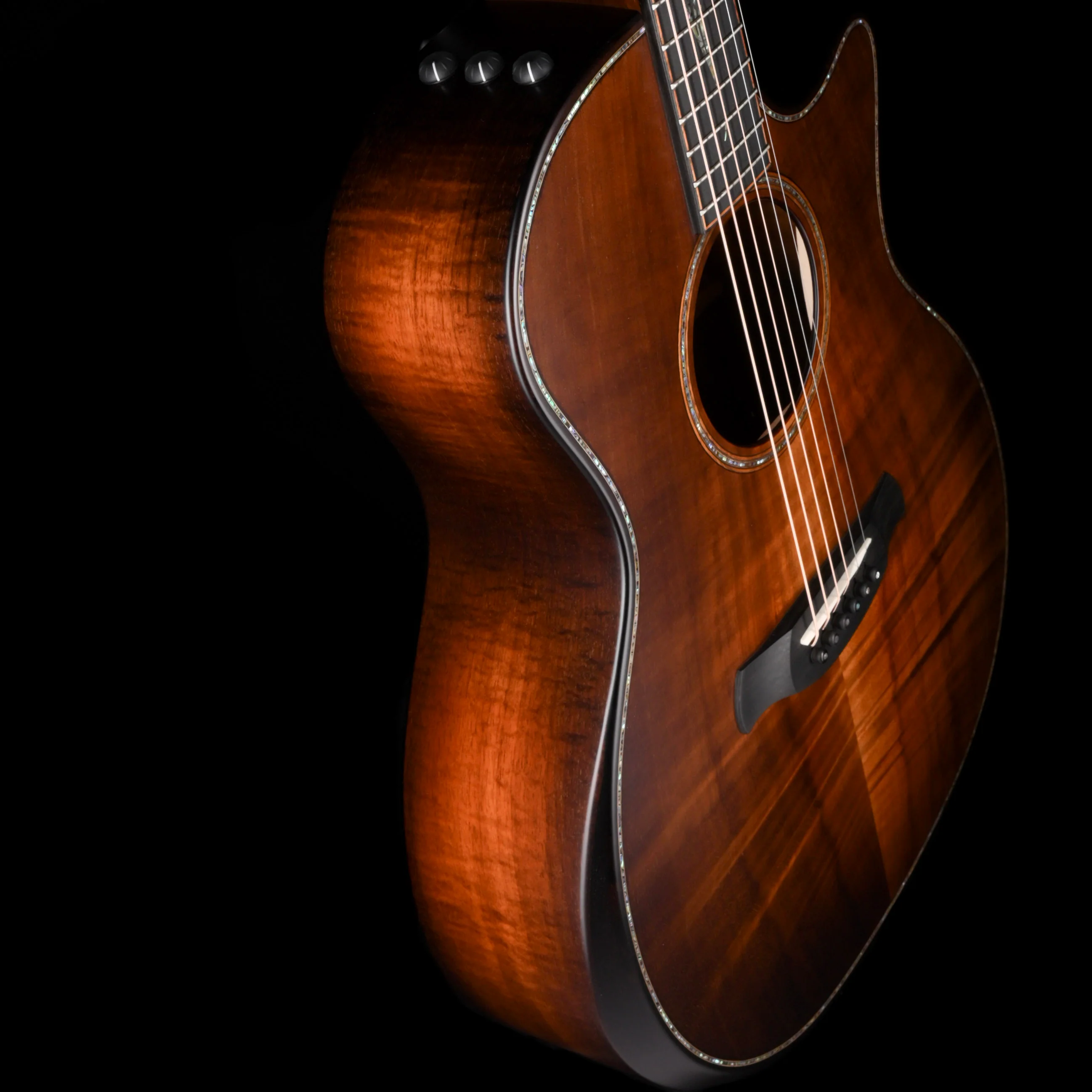 Taylor Builder's Edition K24ce Koa Grand Auditorium Kona Burst Acoustic Electric Guitar - Image 7
