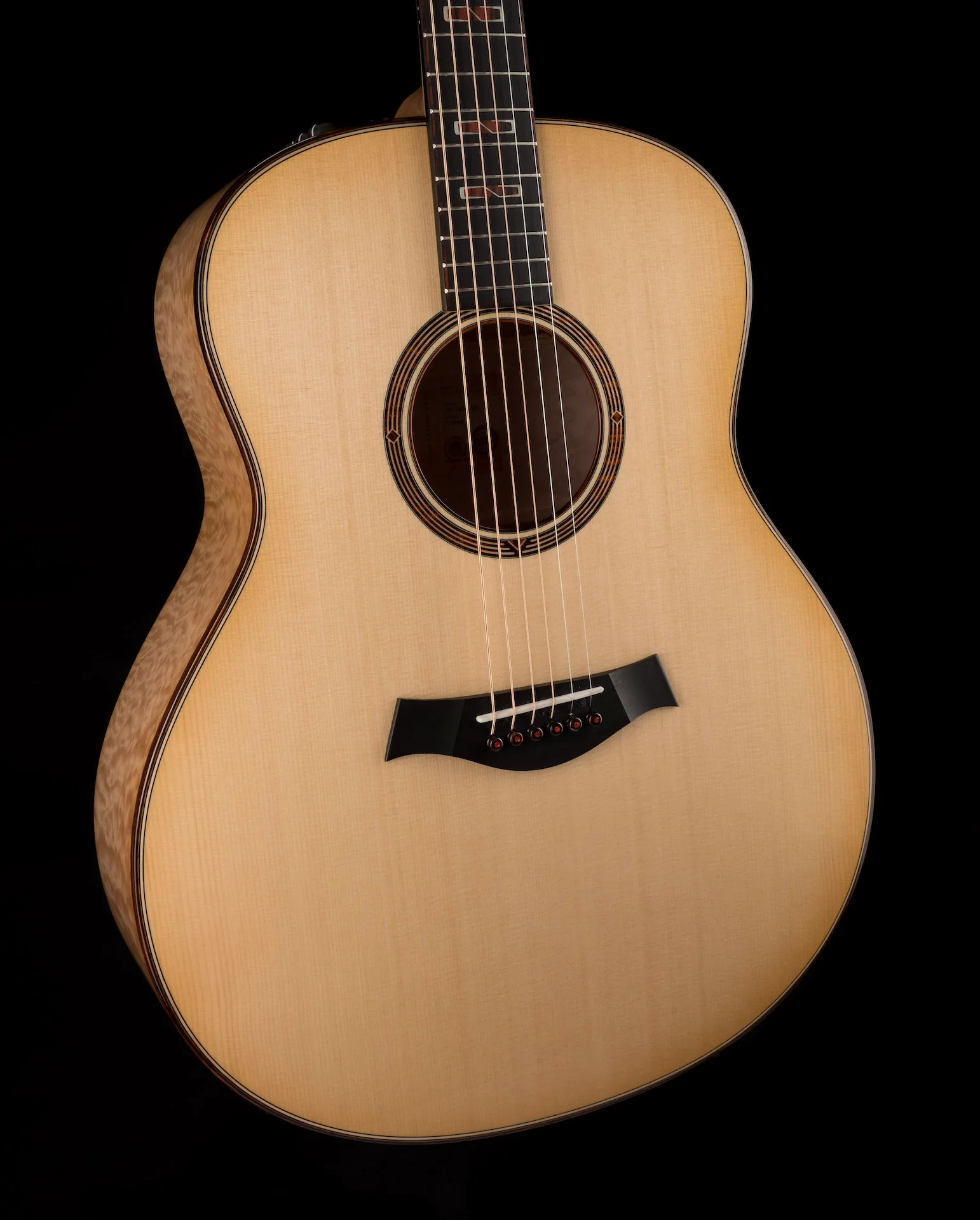 Taylor Custom Grand Orchestra Quilted Big Leaf Maple and Lutz Spruce Catch # 30 With Case - Image 9