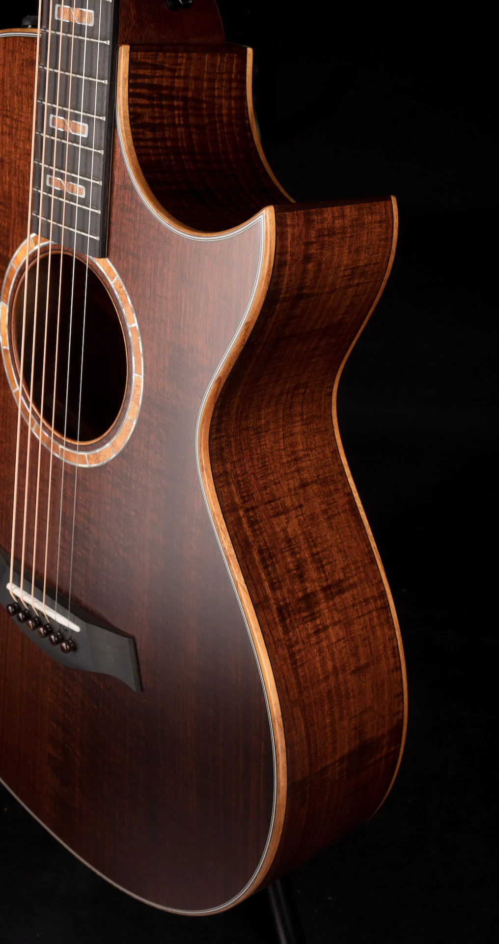 Taylor Custom Catch Event Grand Concert 12 Fret Figured Blackwood - Catch Event # 37 with Case - Image 11