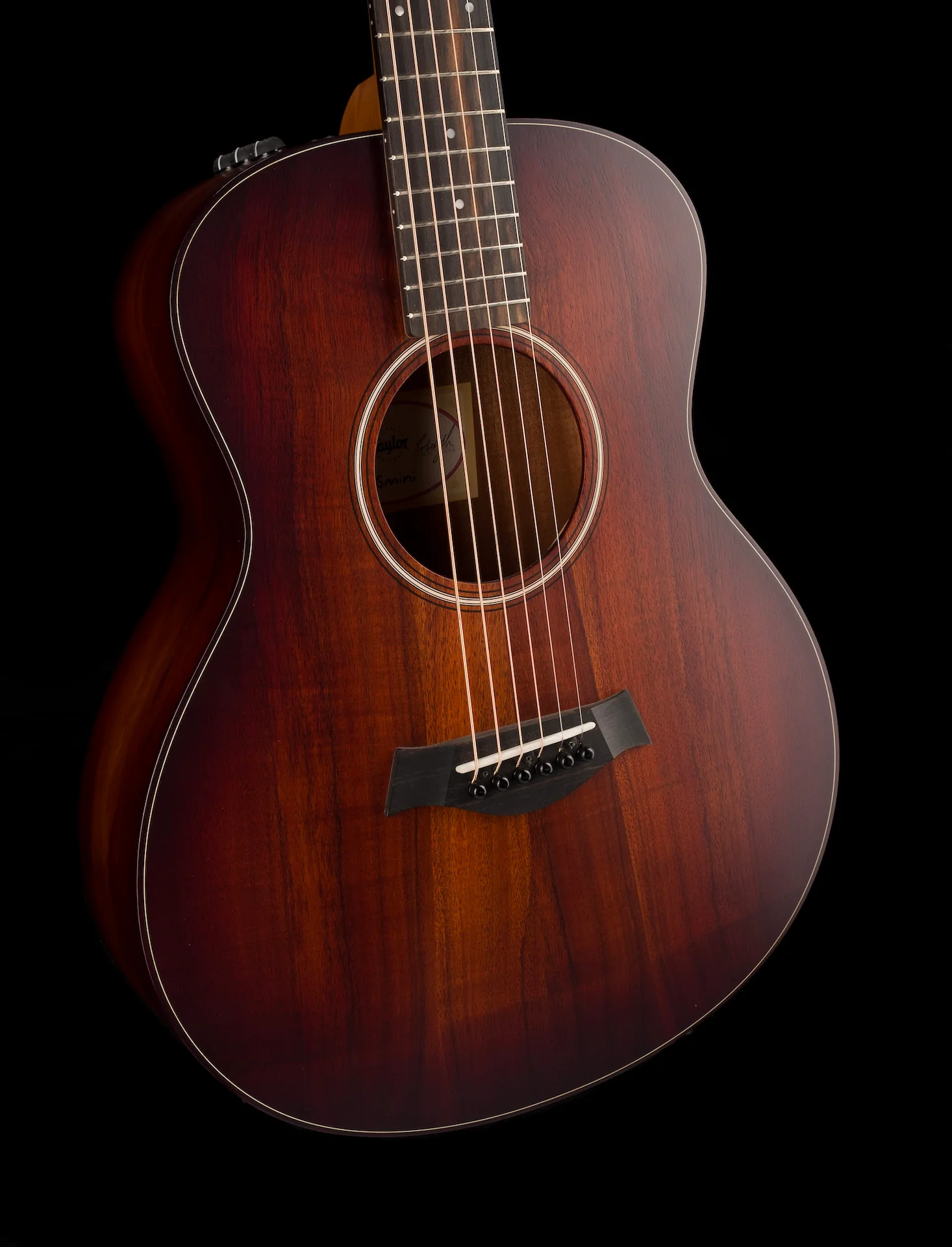 Taylor GS Mini-e Koa Plus Acoustic Electric Guitar With Aerocase - Image 9