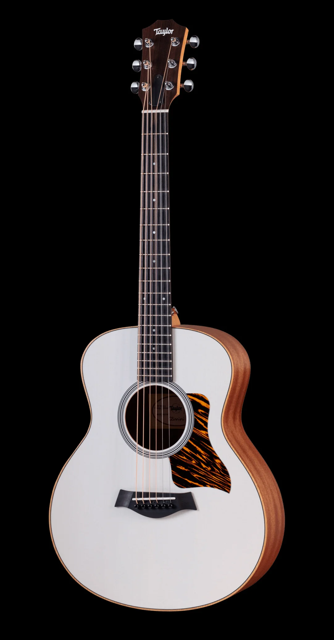 Taylor GS Mini-e Special Edition Trans White Acoustic Electric Guitar With Gig Bag - Image 3