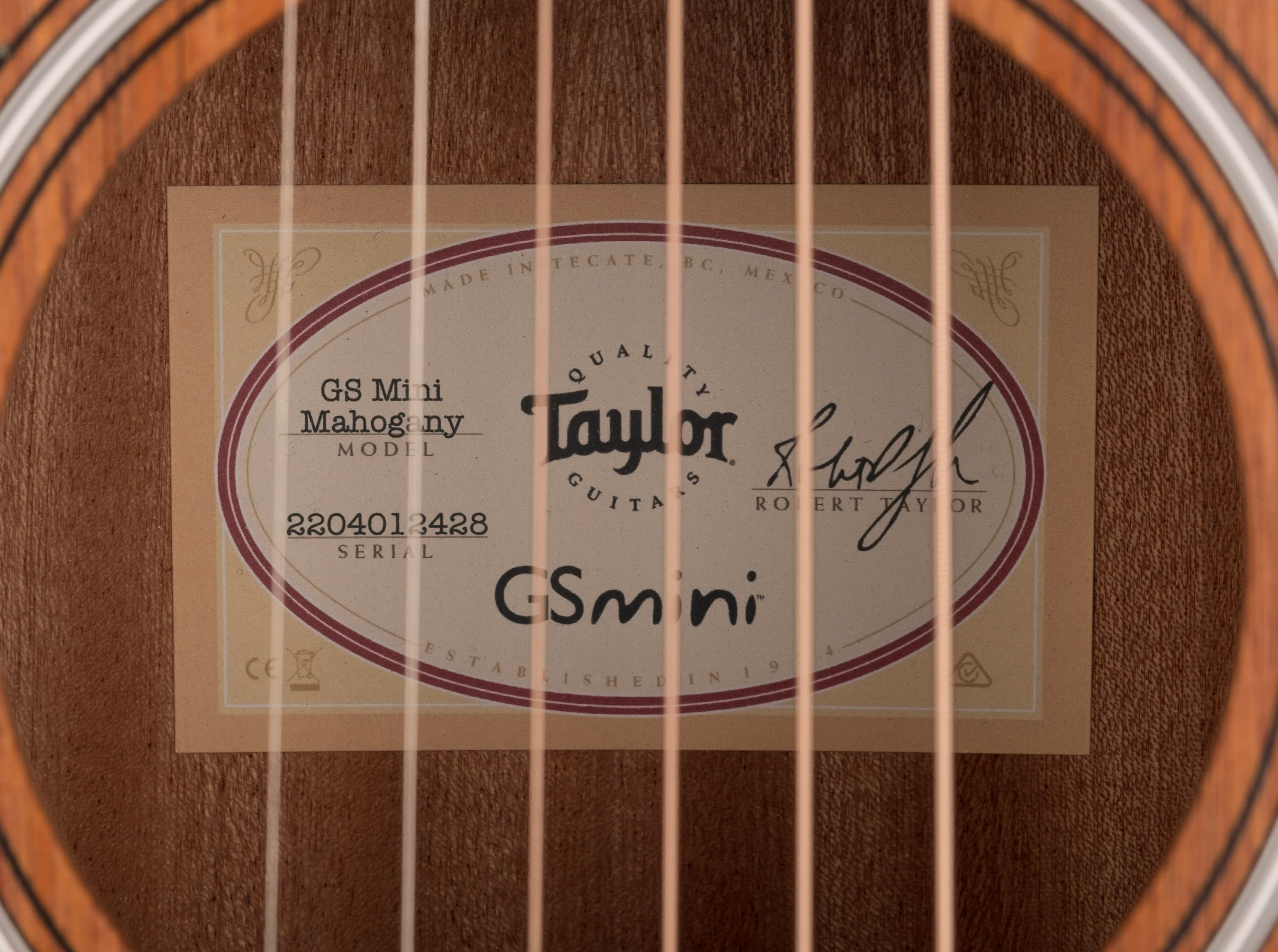 Taylor GS Mini Mahogany Left-Handed Acoustic Guitar with Gig Bag - Image 9