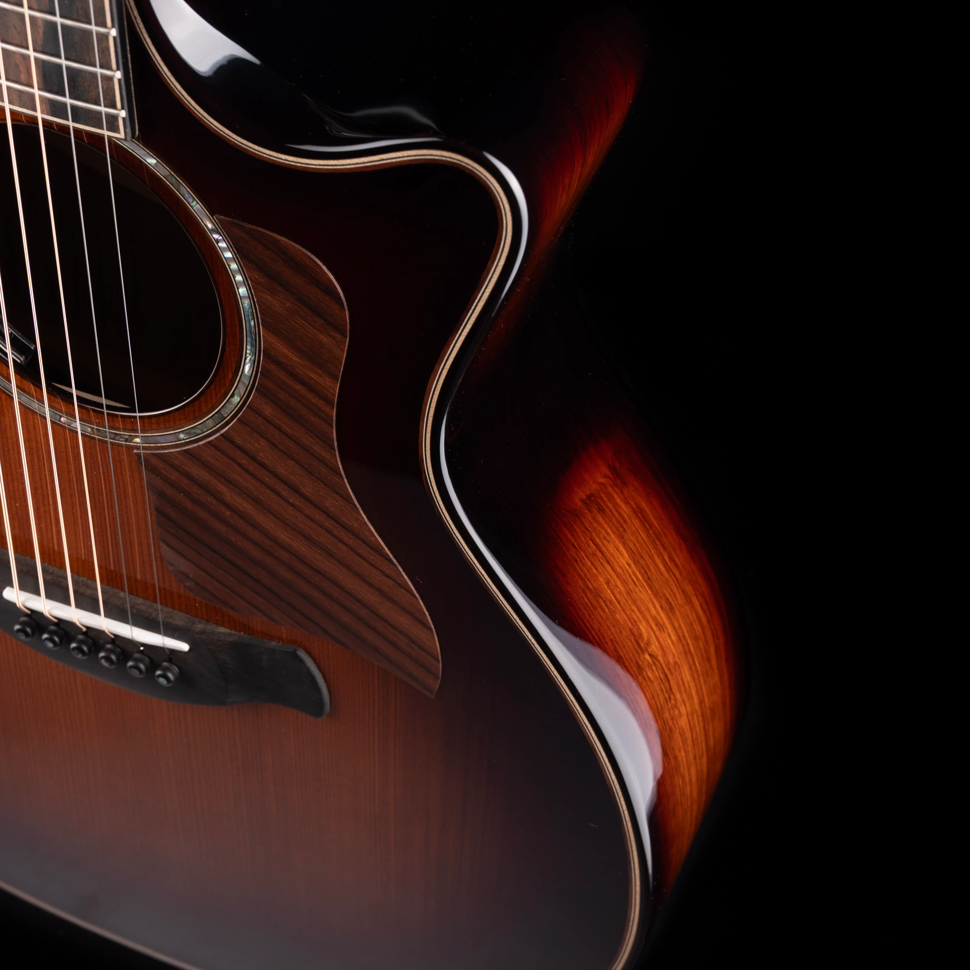 Taylor Next Generation Builder's Edition 814ce Shaded Edgeburst Acoustic Electric Guitar With Case - Image 8