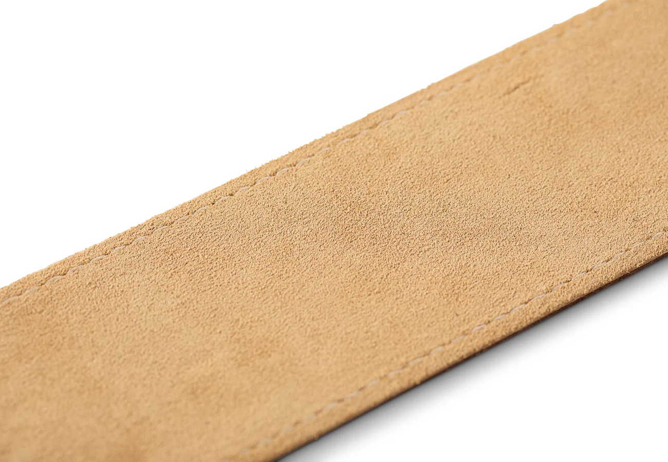 Taylor Strap Chocolate Brown Leather Suede Back 2.5" - Image 6