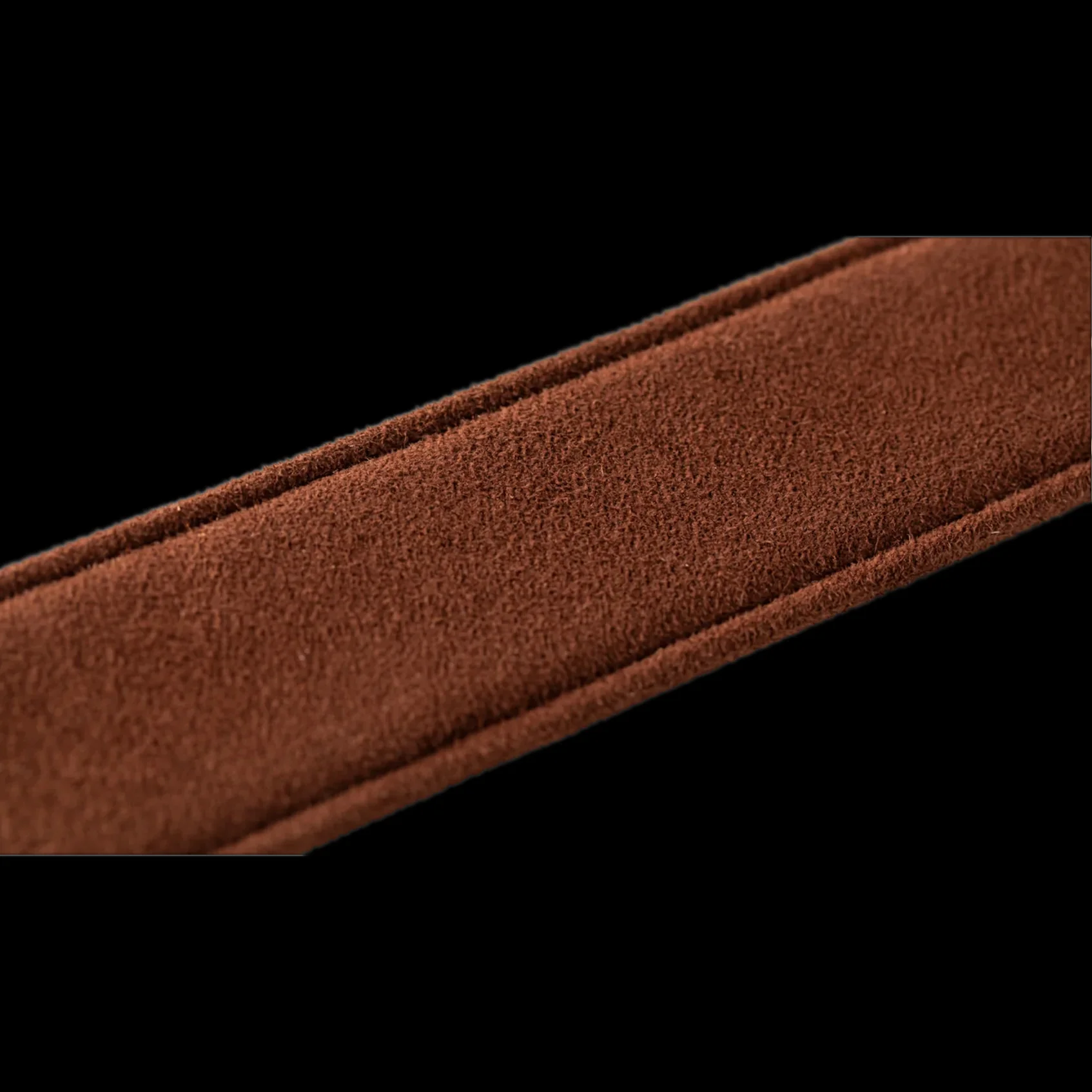 Taylor Vegan Leather Strap Tan with Natural Textile 2.5" Embossed Logo - Image 7