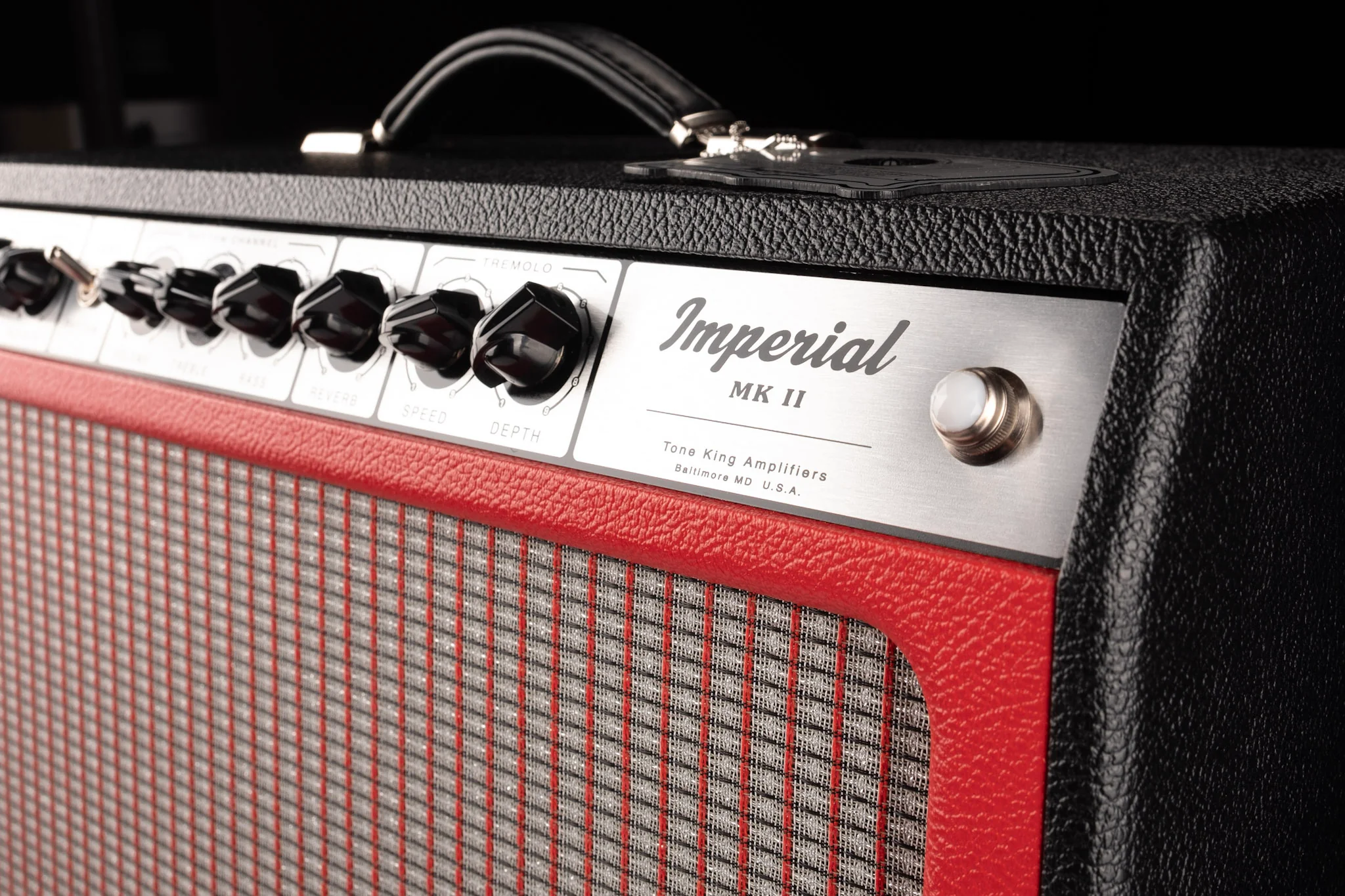 Tone King Imperial MK II Truetone Exclusive Black/Red/Silver Guitar Amp Combo - Image 2