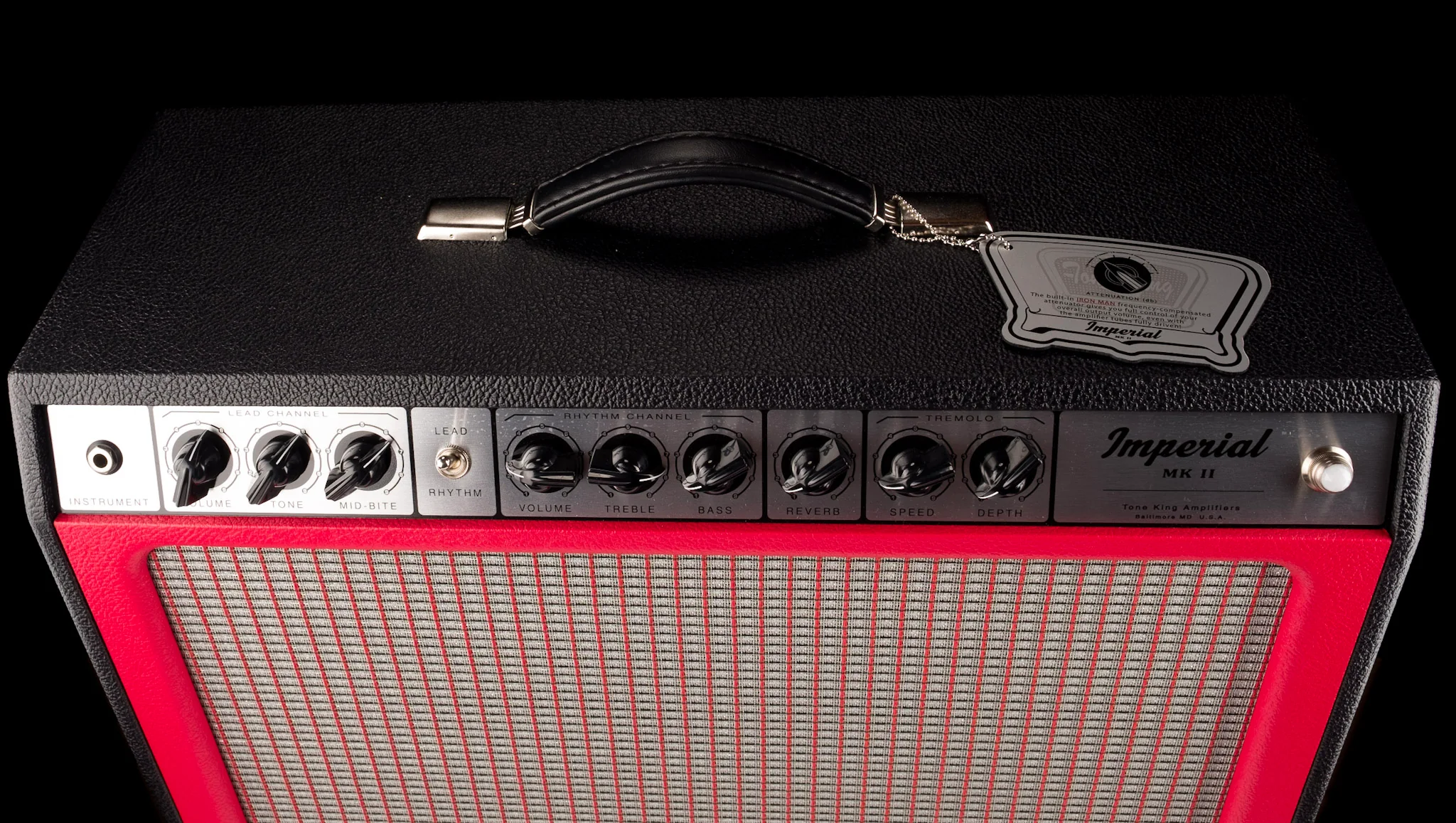 Tone King Imperial MK II Truetone Exclusive Black/Red/Silver Guitar Amp Combo - Image 5