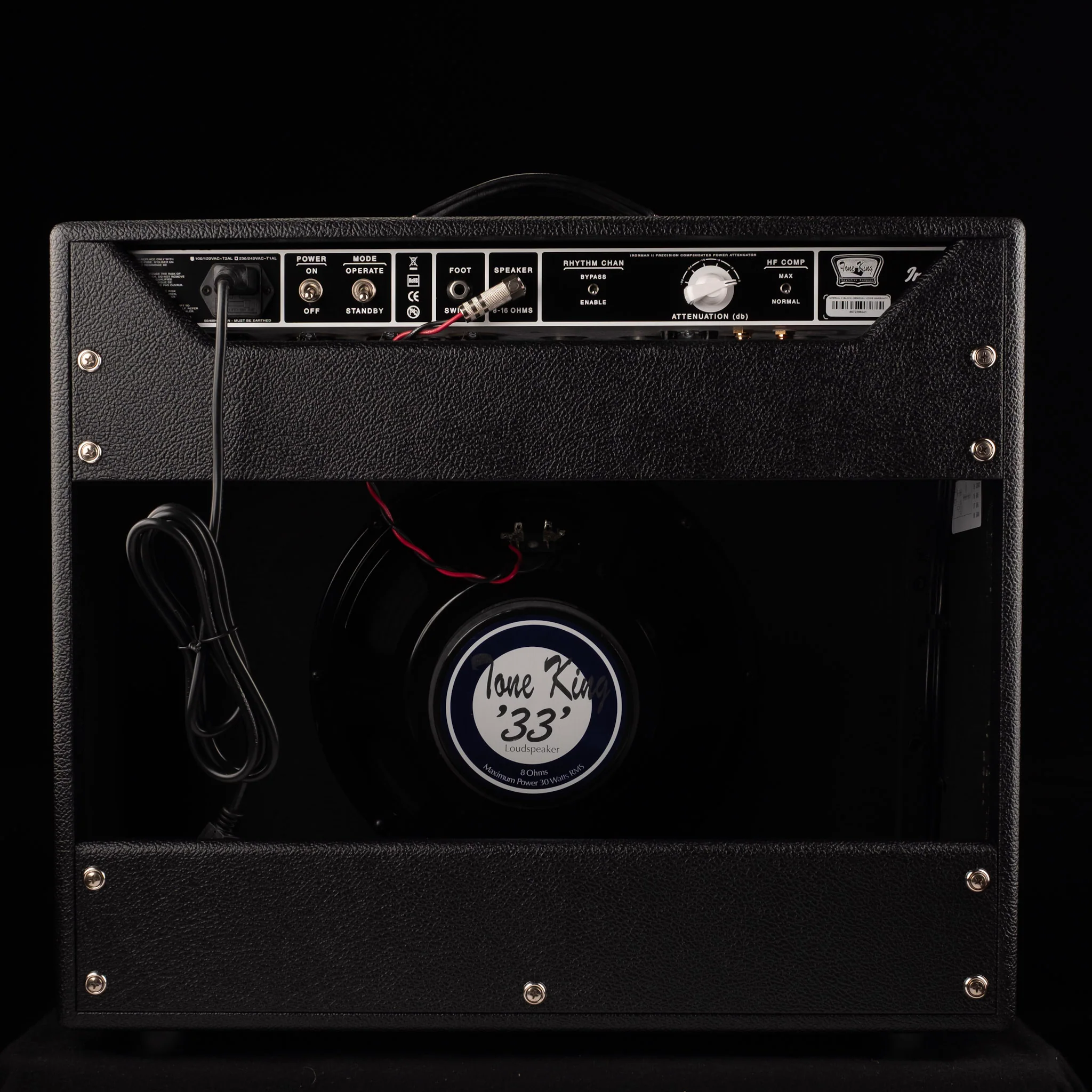 Tone King Imperial MK II Truetone Exclusive Black/Red/Silver Guitar Amp Combo - Image 7