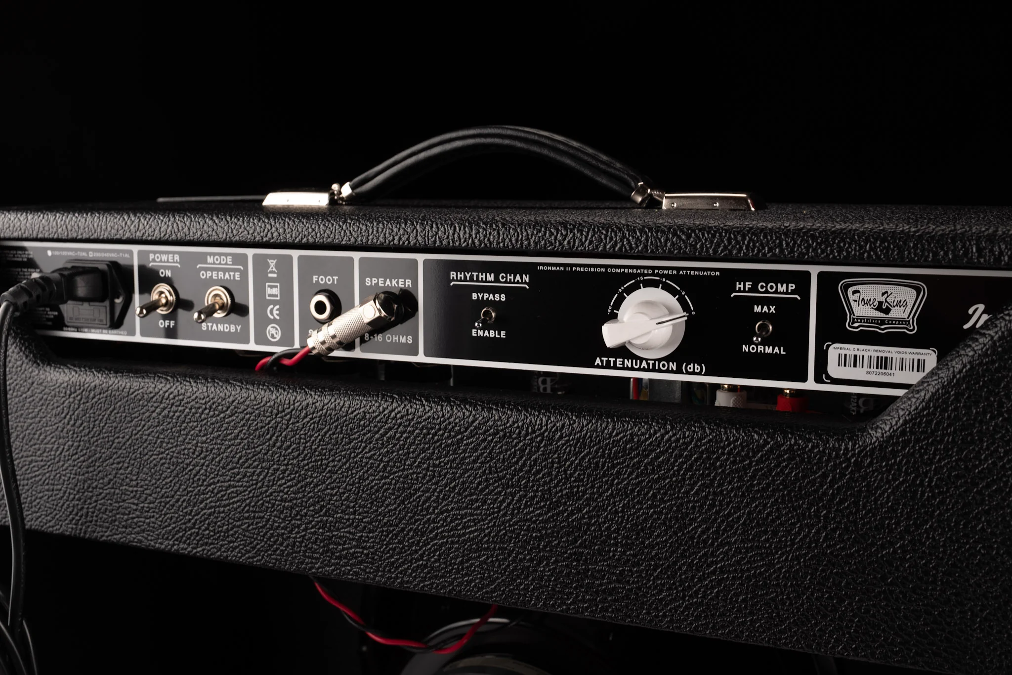 Tone King Imperial MK II Truetone Exclusive Black/Red/Silver Guitar Amp Combo - Image 8