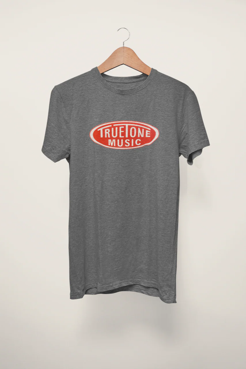 Truetone Music Classic T-Shirt Gray With White Logo