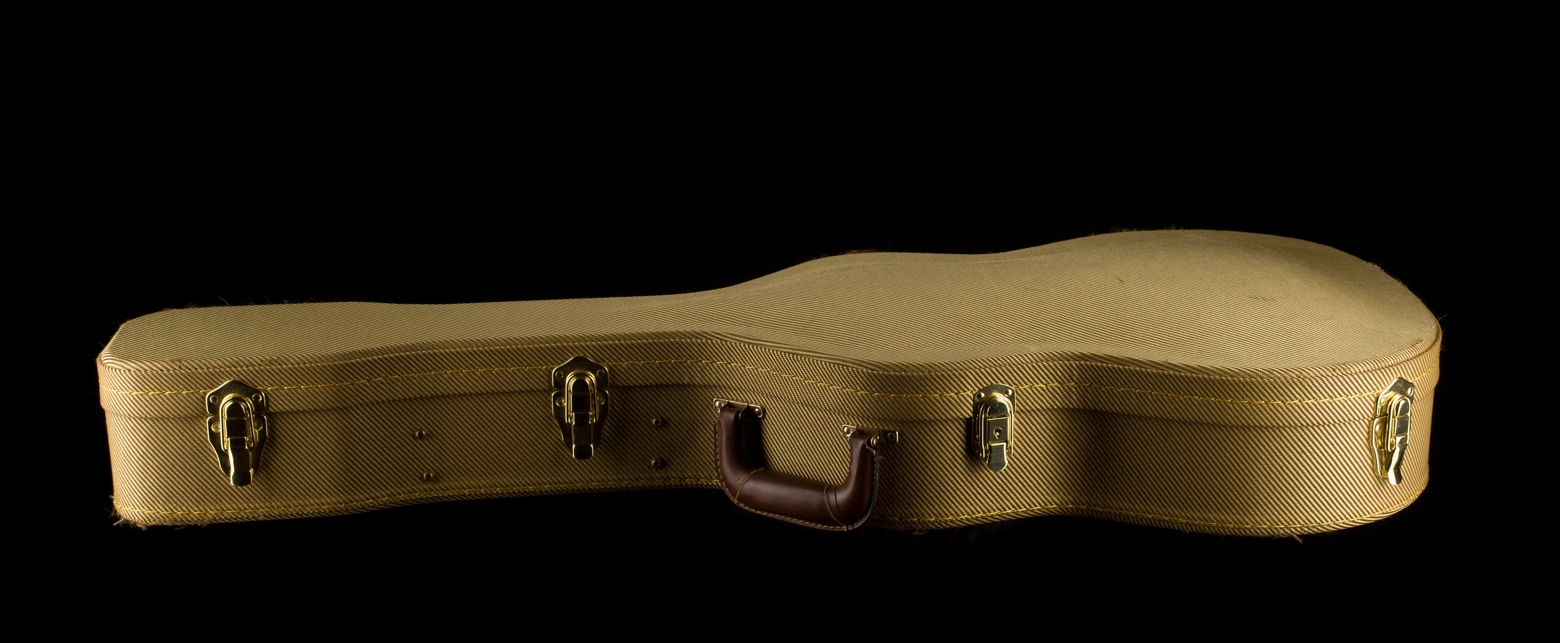 Used 00 Small Body Acoustic Guitar Case Tweed - Image 2