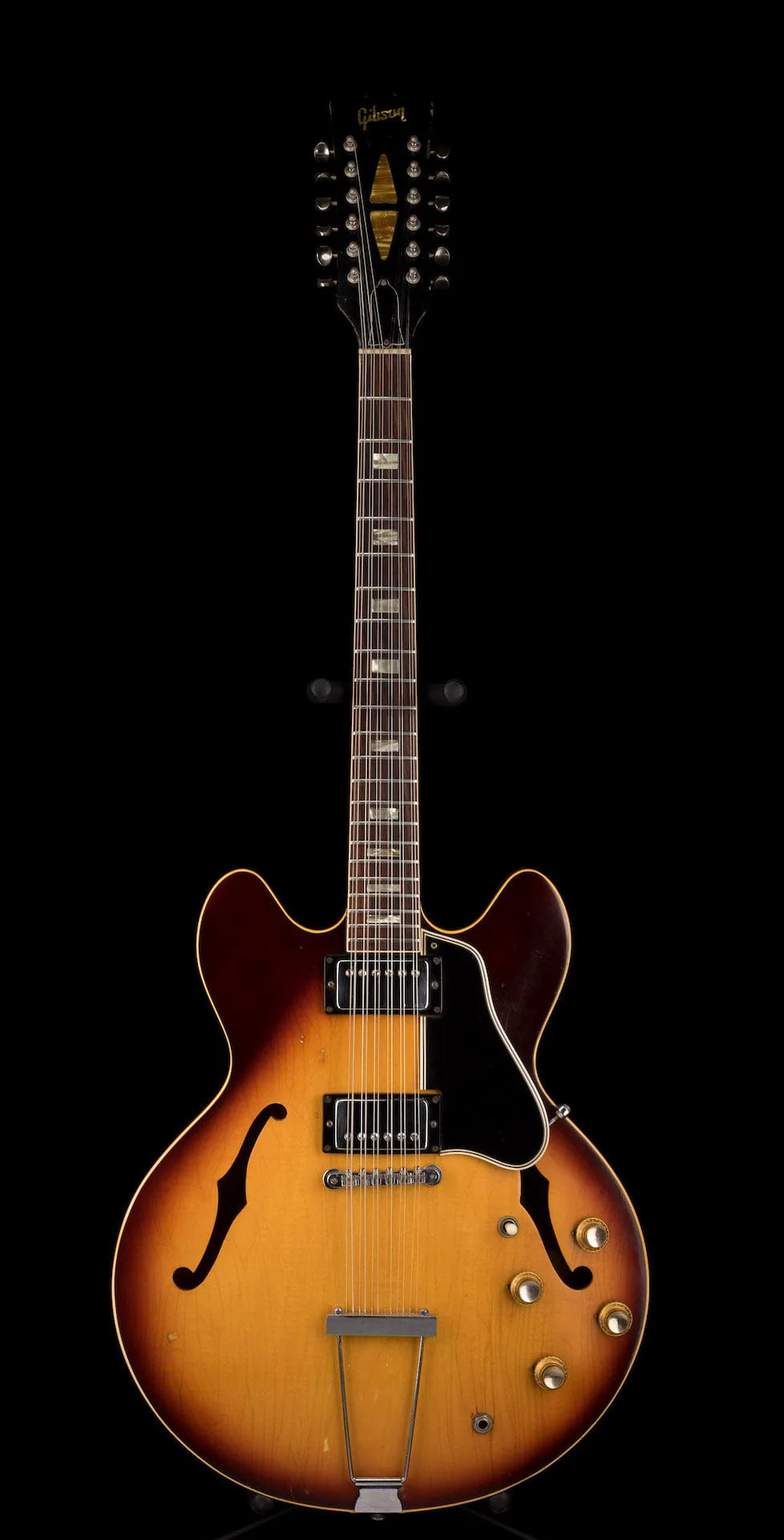 Vintage 1968 Gibson ES-335-12 Sunburst With Case - Image 2