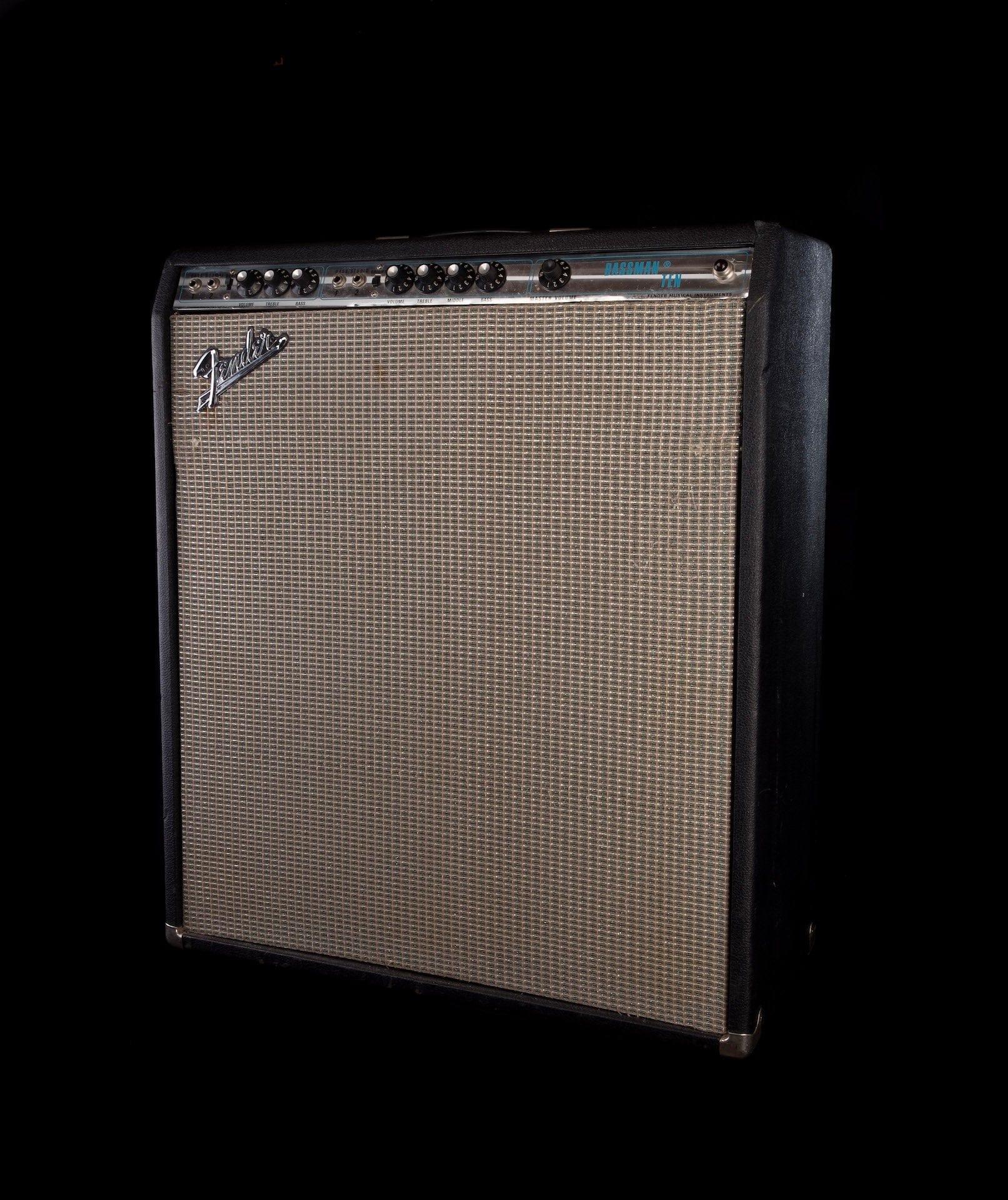 Vintage 1972 Fender Bassman Ten 50 Watt 2 Channel 4x10 Tube Guitar Amp Combo - Image 2