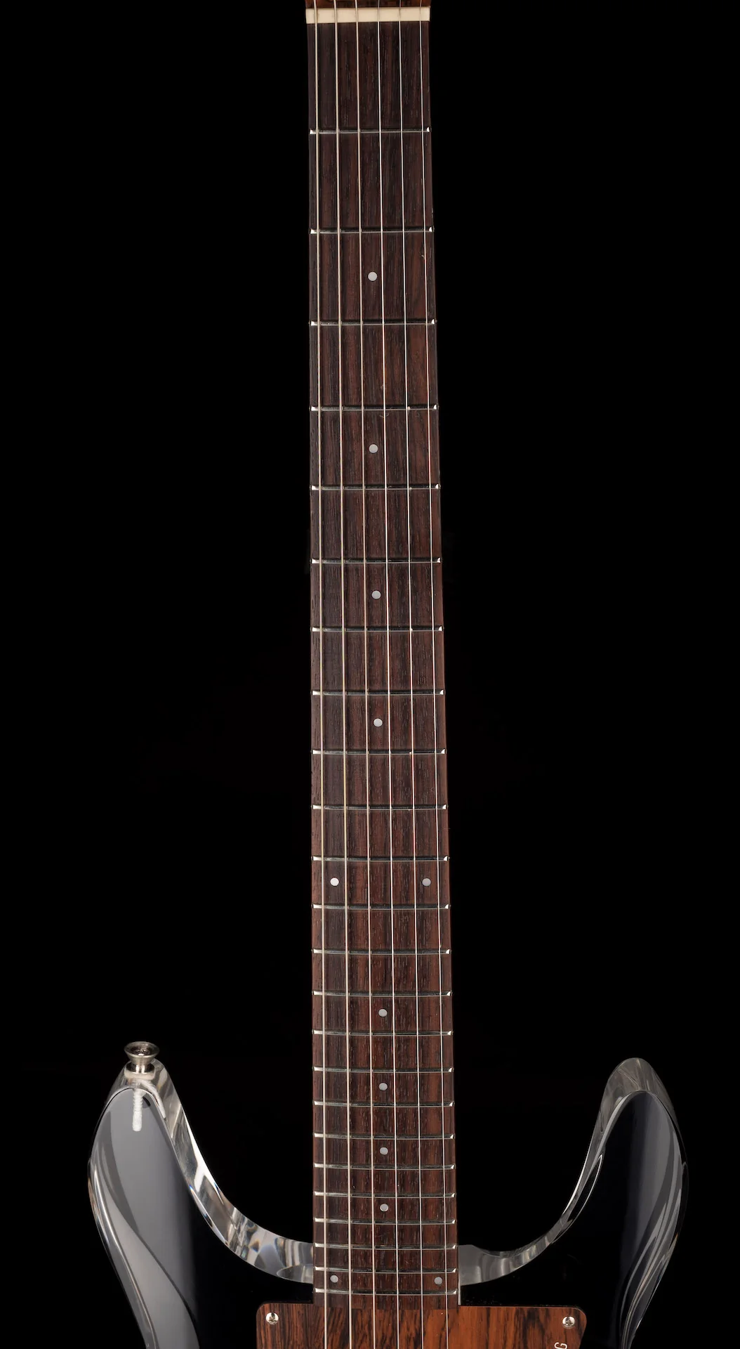 Pre Owned 1998 Ampeg Dan Armstrong ADA6 Clear Lucite Electric Guitar with OHSC - Image 13