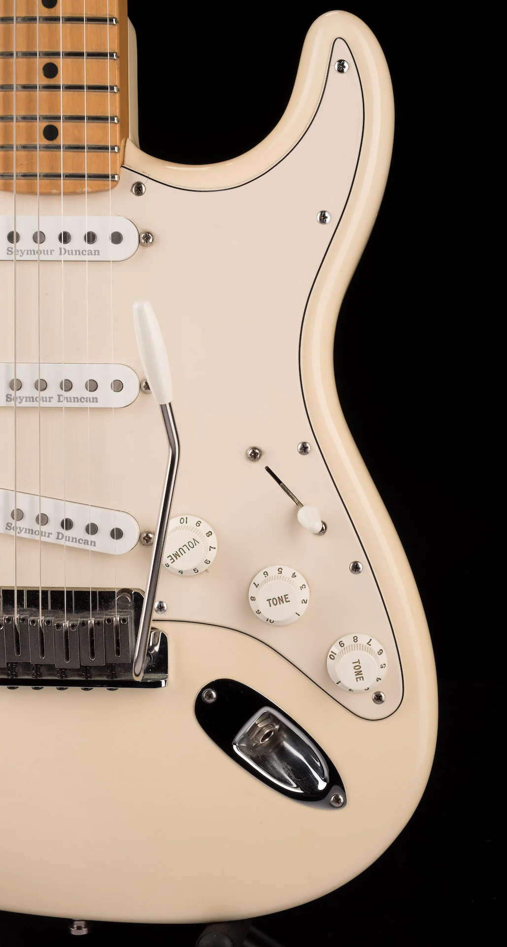 Used 2003 Fender American Stratocaster Seymour Duncan Pickups Olympic White With OHSC - Image 9
